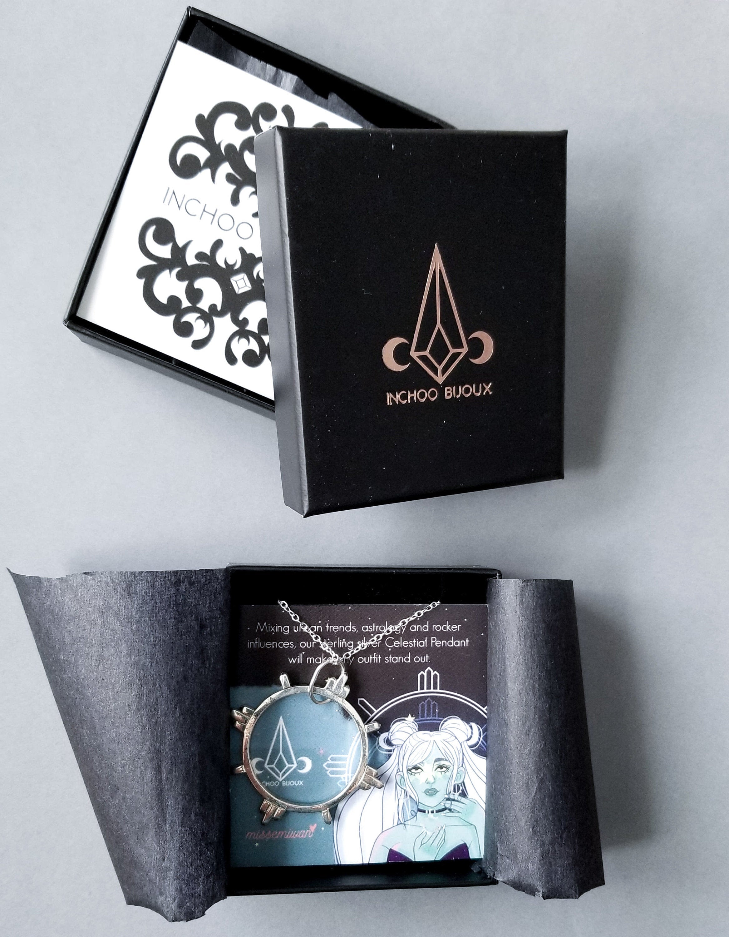Silver Celestial Pendant - Inchoo Bijoux