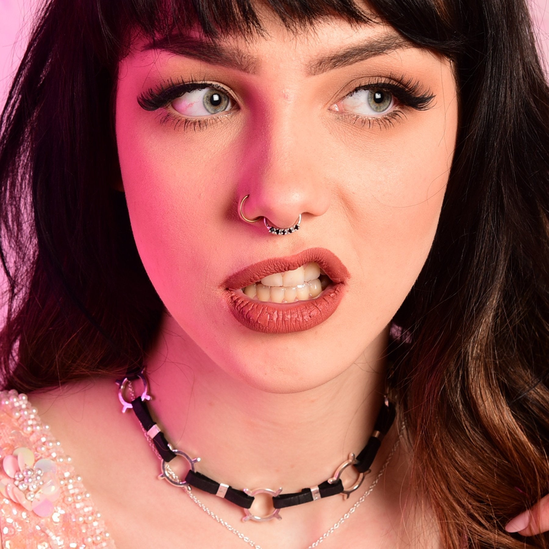 5 Black Cz Silver Nose Ring - Inchoo Bijoux