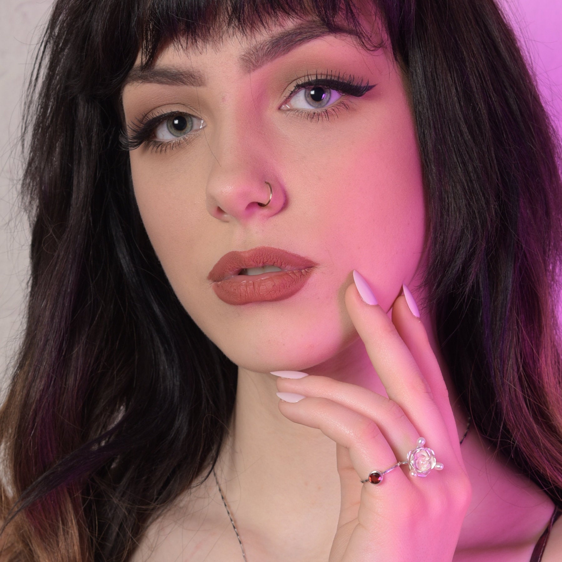 Genuine Garnet Stacking Ring-Ring-Inchoo Bijoux-Inchoo Bijoux