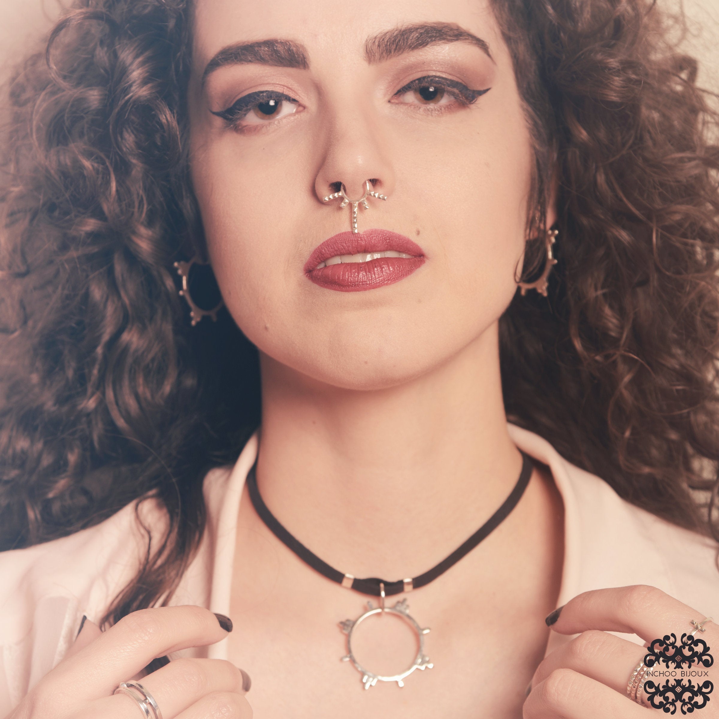 Studded Aura Septum-Septum-Inchoo Bijoux-Inchoo Bijoux