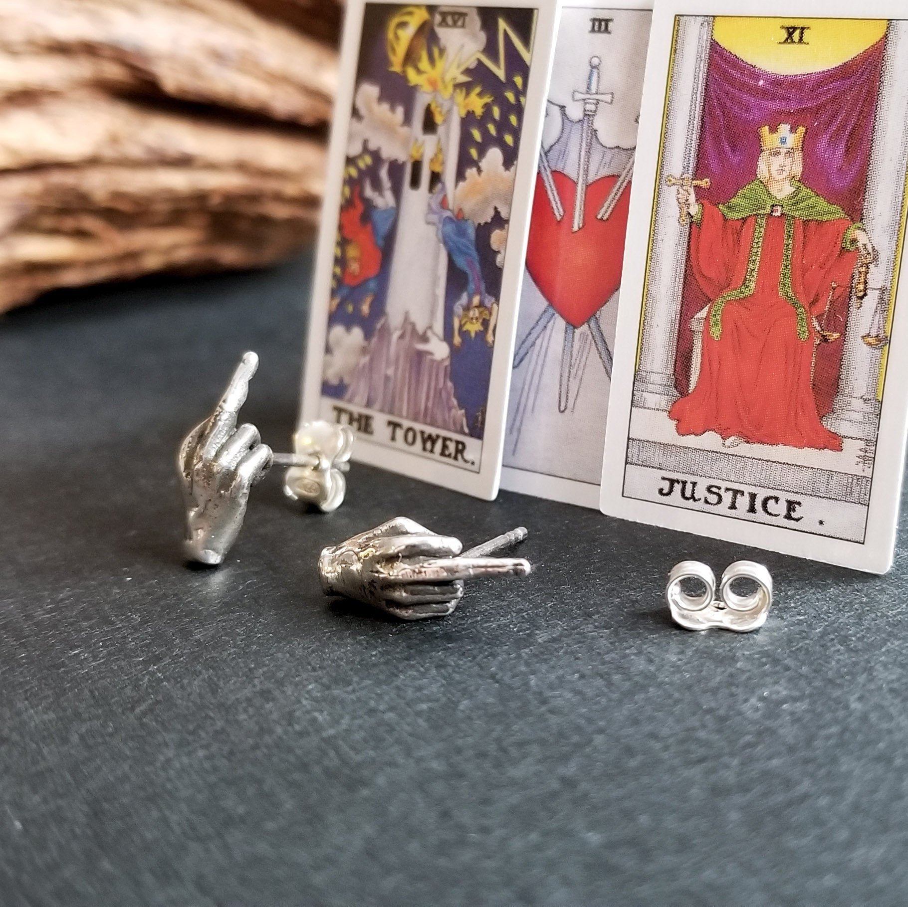 Middle Finger F**k You Earrings - Inchoo Bijoux