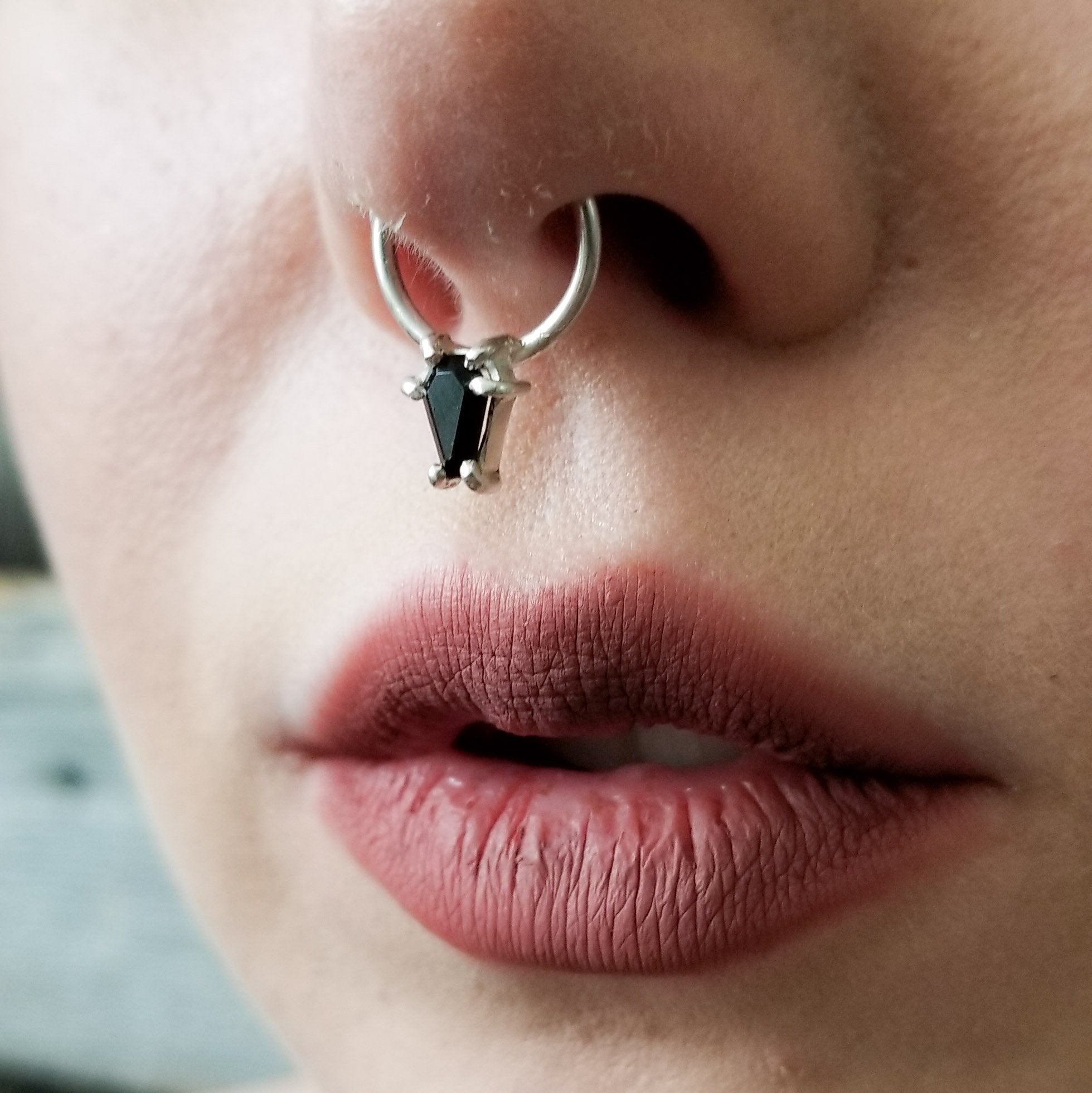Black Coffin Septum - Inchoo Bijoux