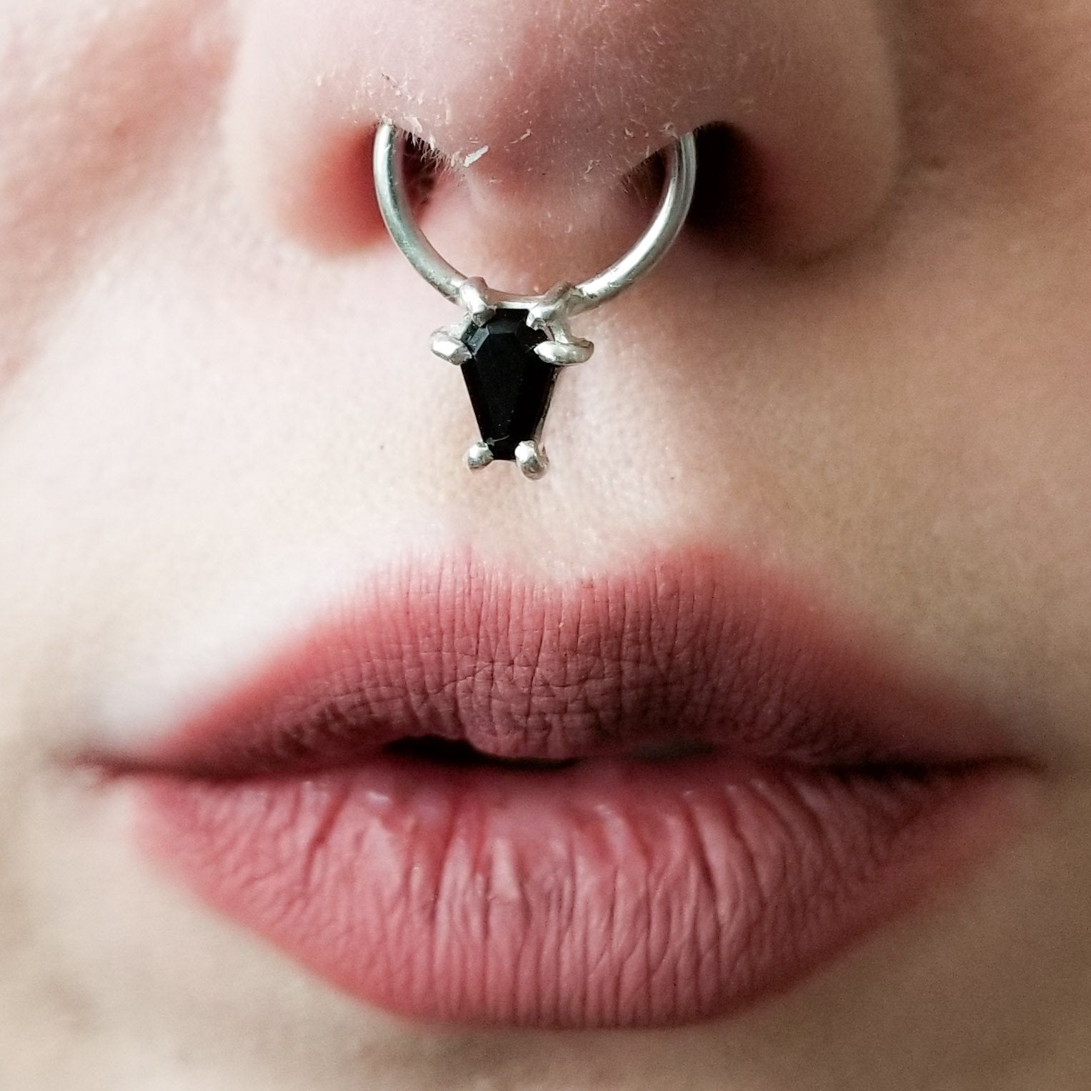 Black Coffin Septum - Inchoo Bijoux