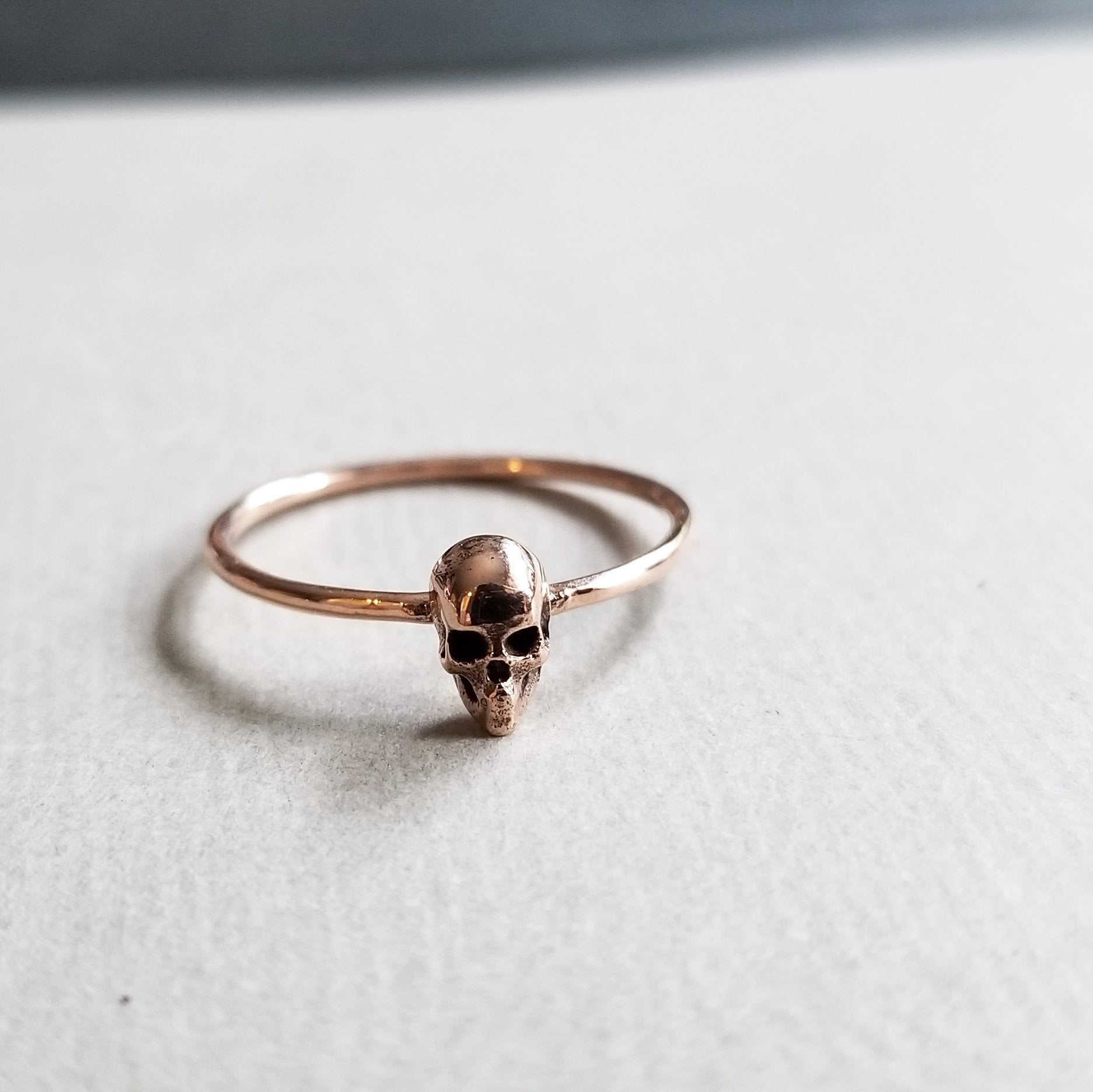 Tiny Skull Ring - Gold Options