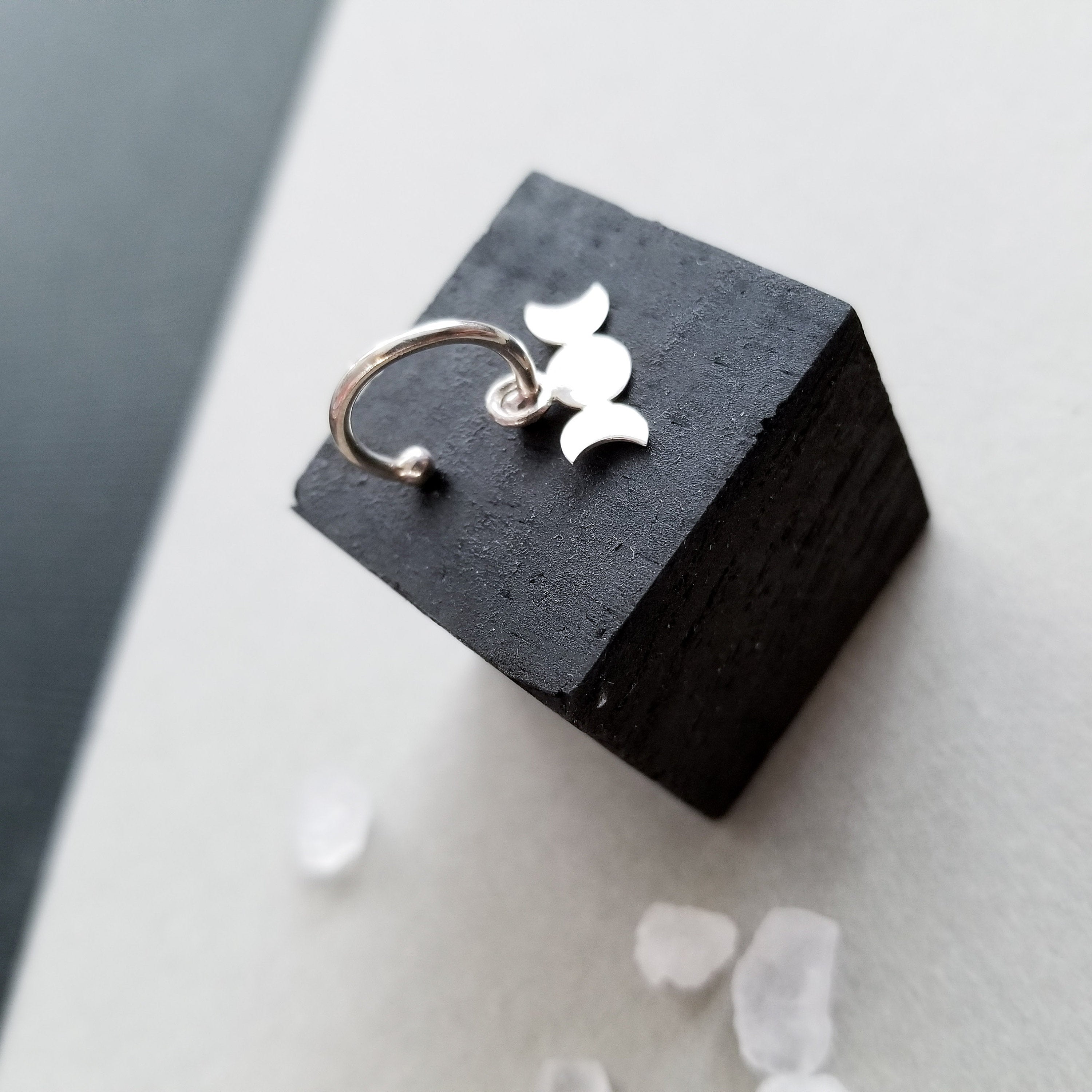 Moon Phase Dangling Lip Ring-Lip Ring-Inchoo Bijoux-Inchoo Bijoux
