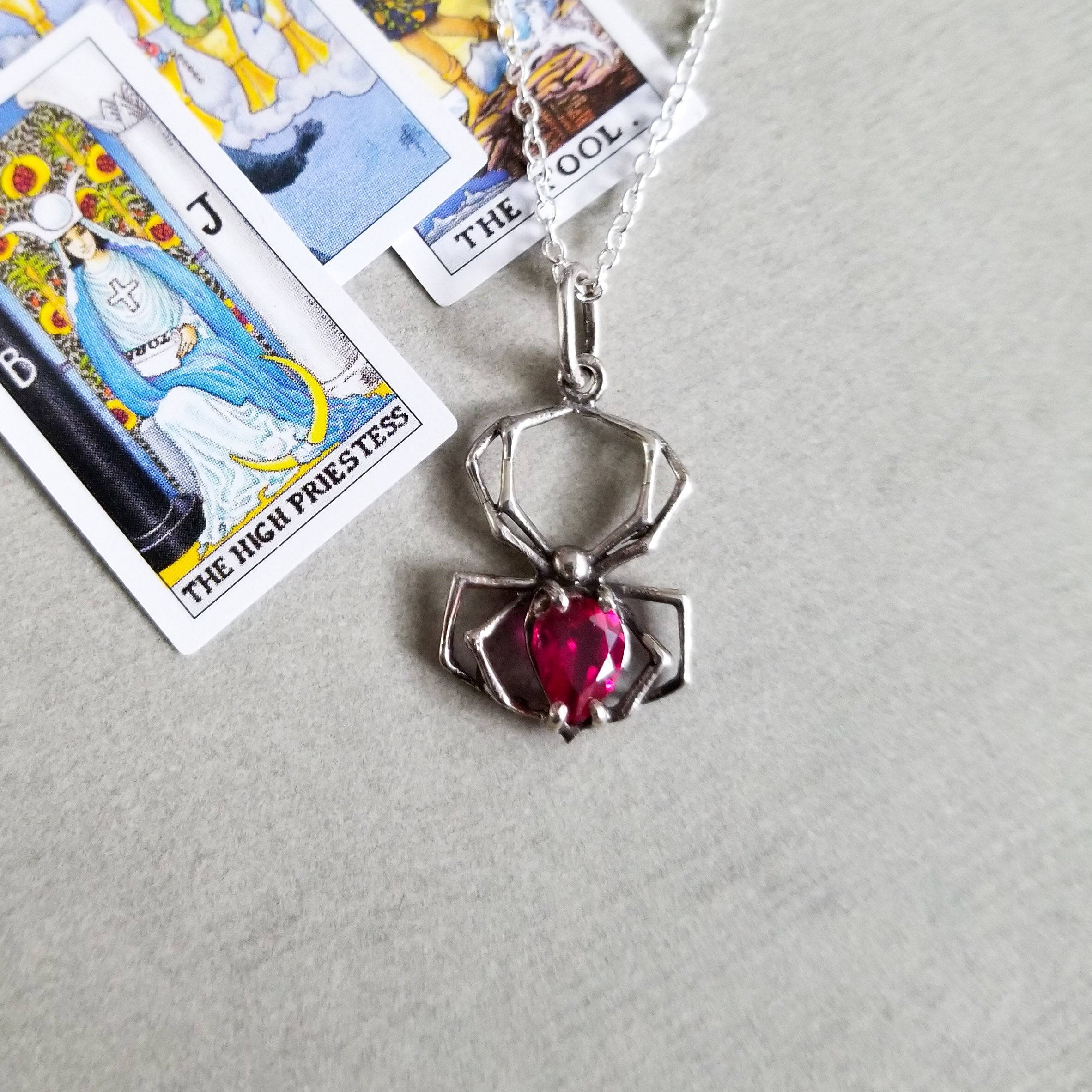 Radiant Red Spider Pendant - Inchoo Bijoux