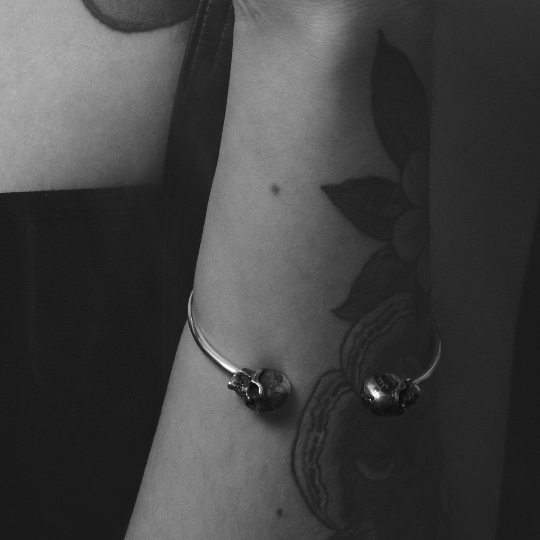 Mens Silver Skull Bracelet - Inchoo Bijoux