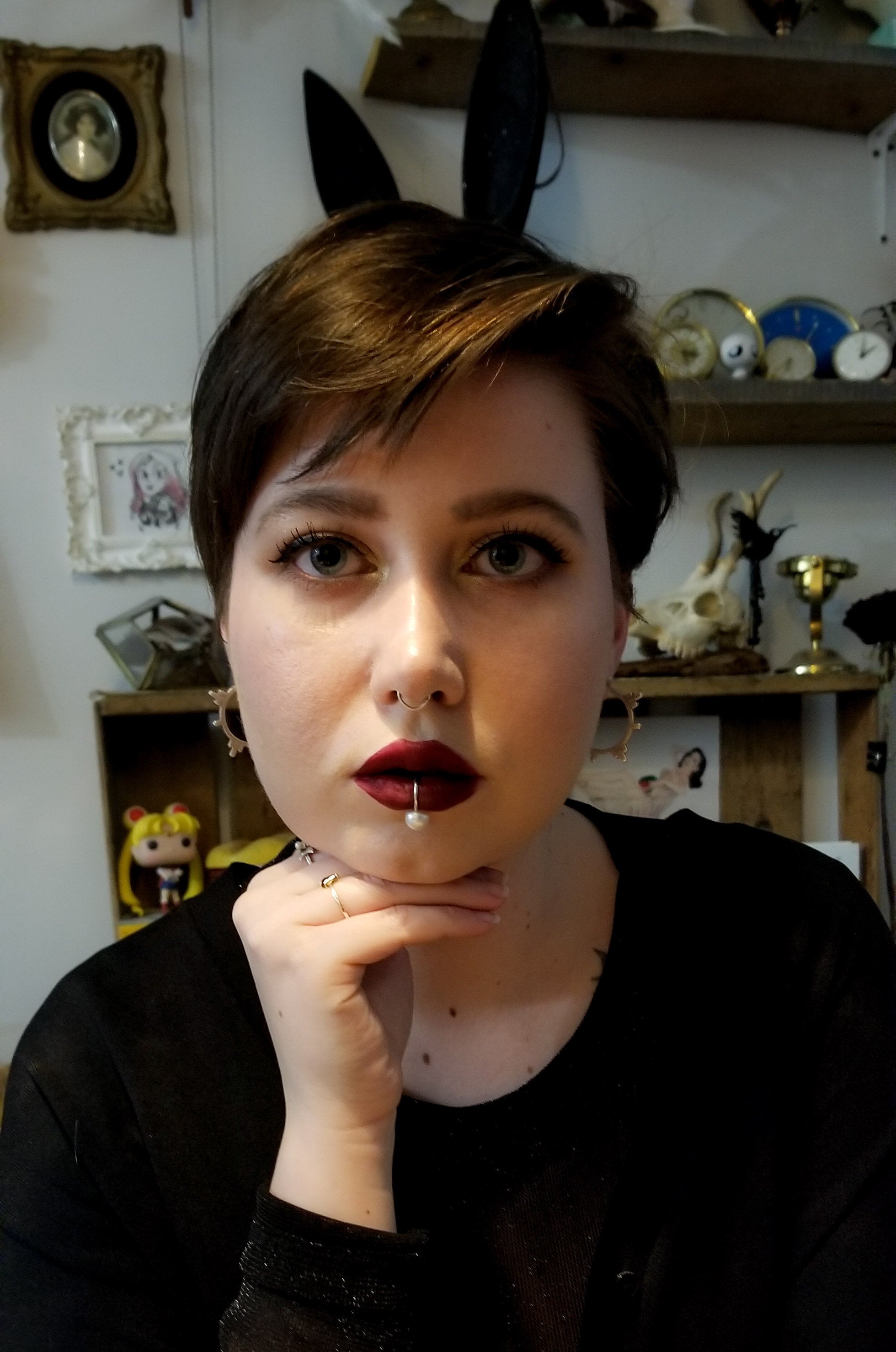 Pearl Fake Lip Ring - Inchoo Bijoux
