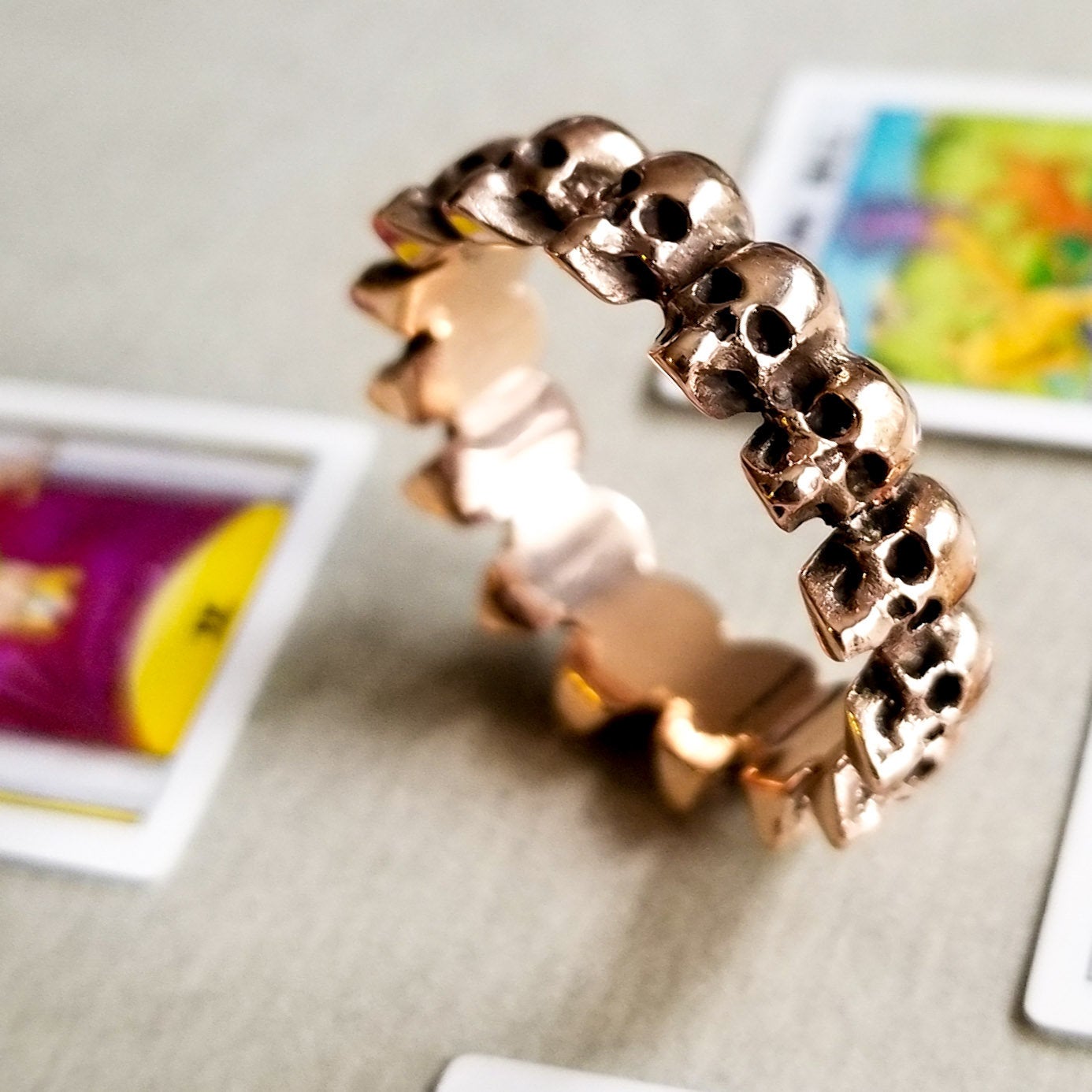 Eternity Skull Ring - Rose Gold - Inchoo Bijoux