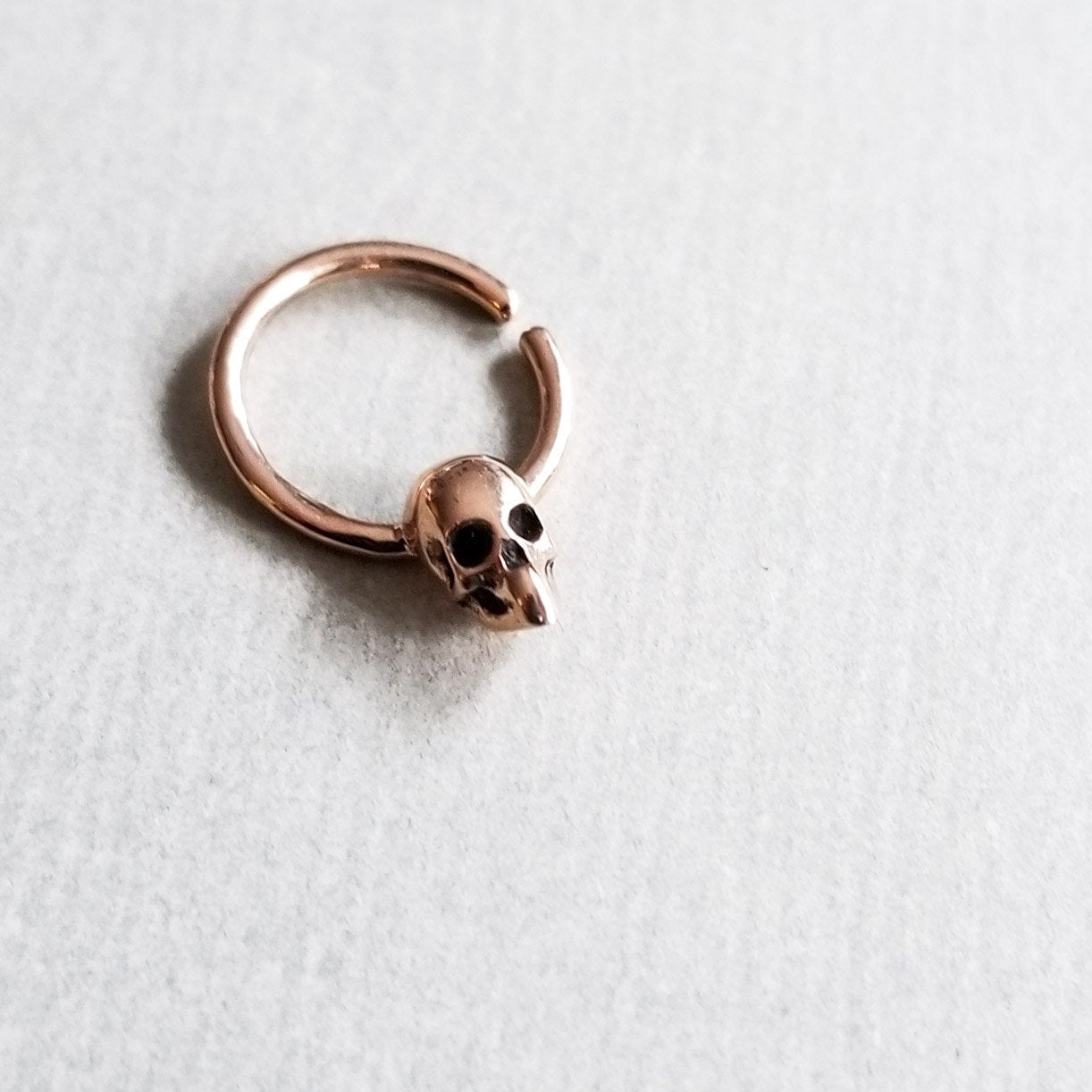 Rose Gold Skull Septum 14K - Inchoo Bijoux