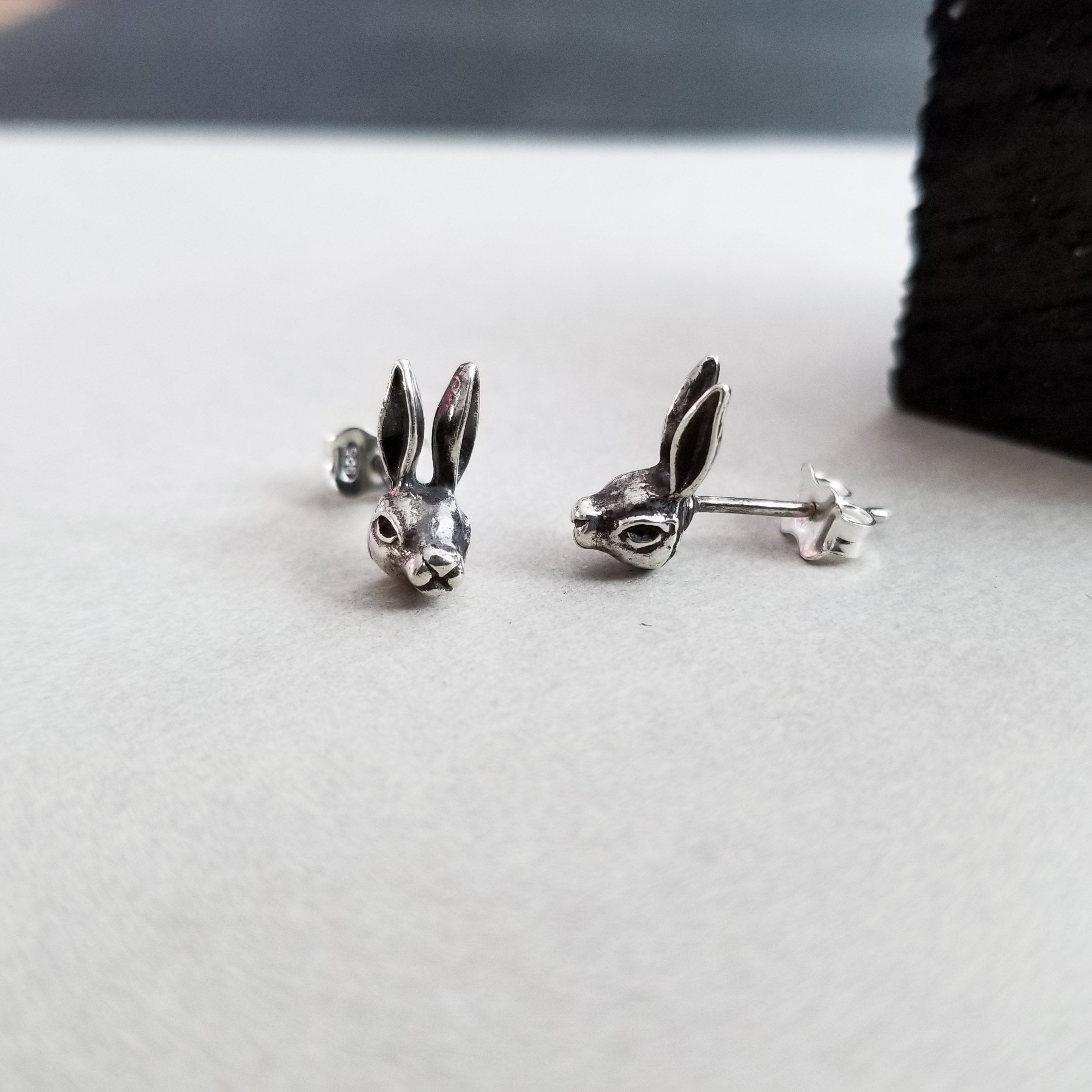 Silver Bunny Earrings - Inchoo Bijoux