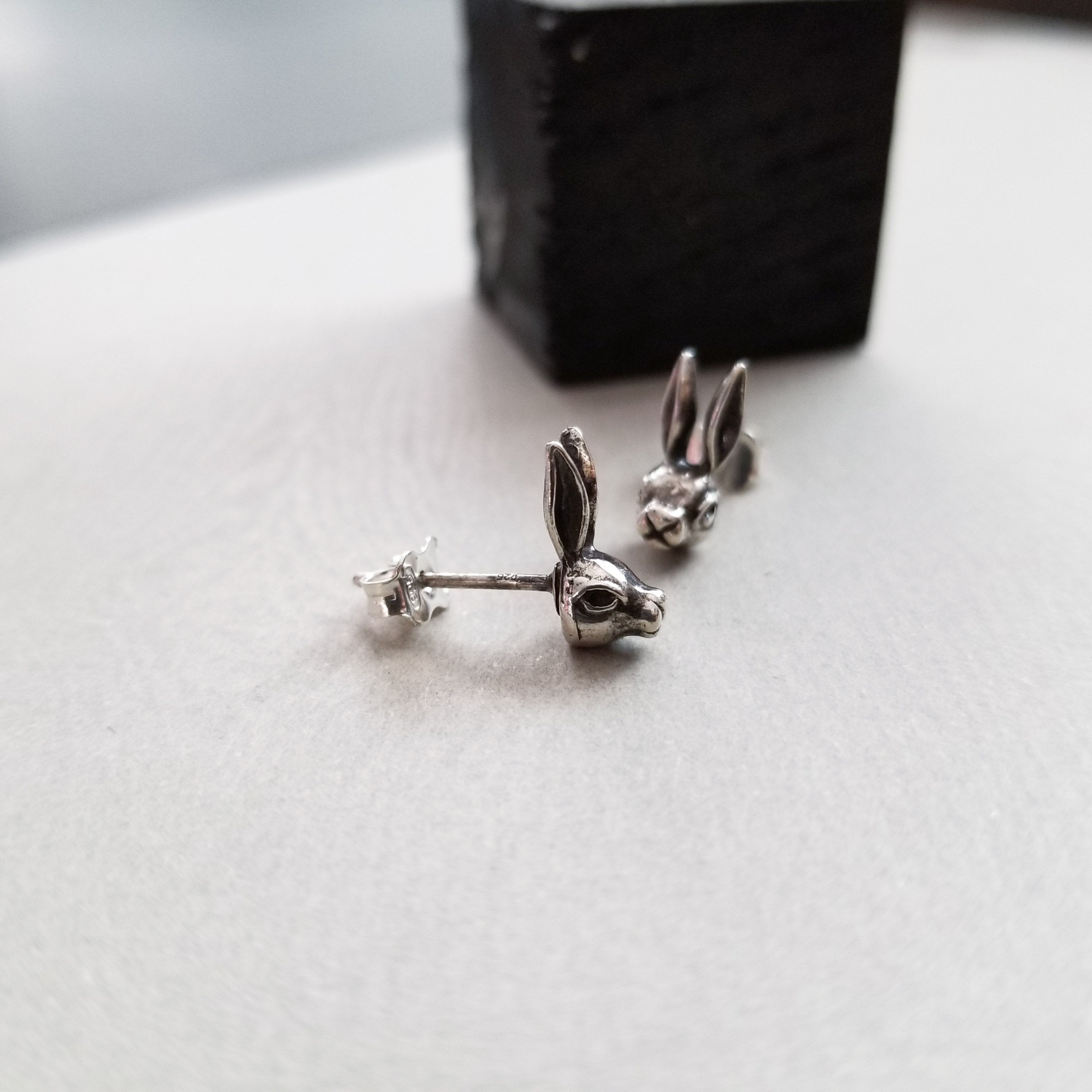 Silver Bunny Earrings - Inchoo Bijoux