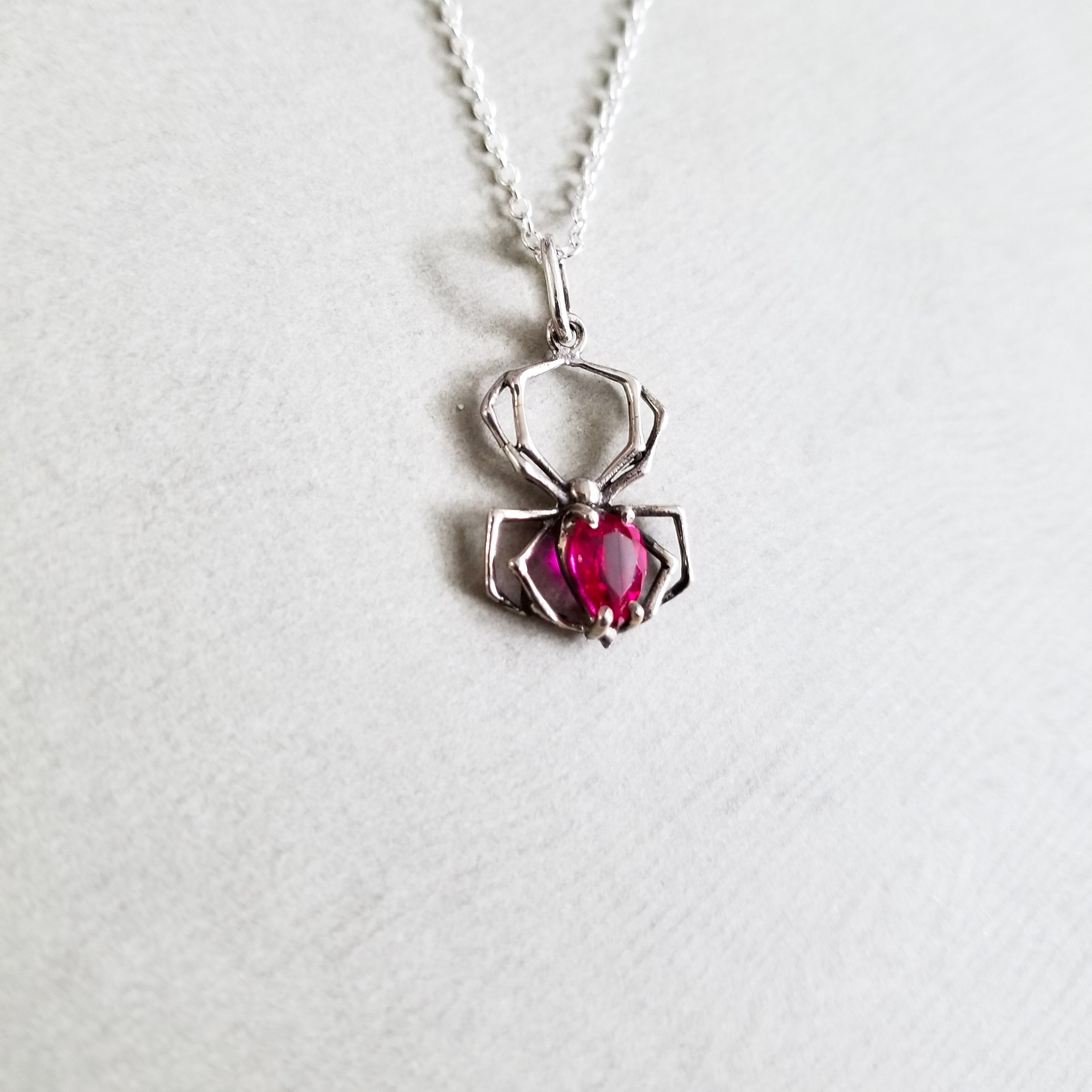 Radiant Red Spider Pendant - Inchoo Bijoux
