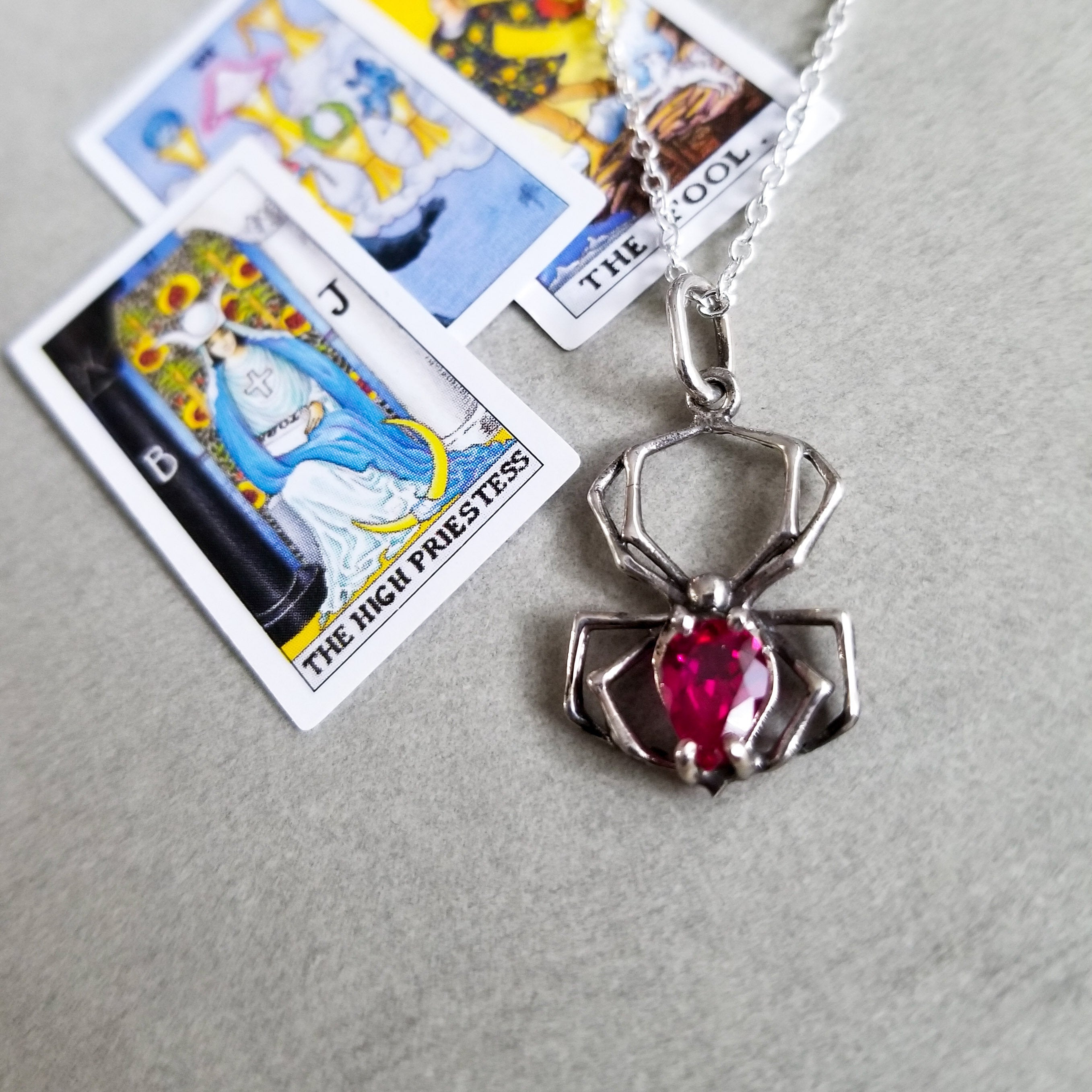 Radiant Red Spider Pendant - Inchoo Bijoux