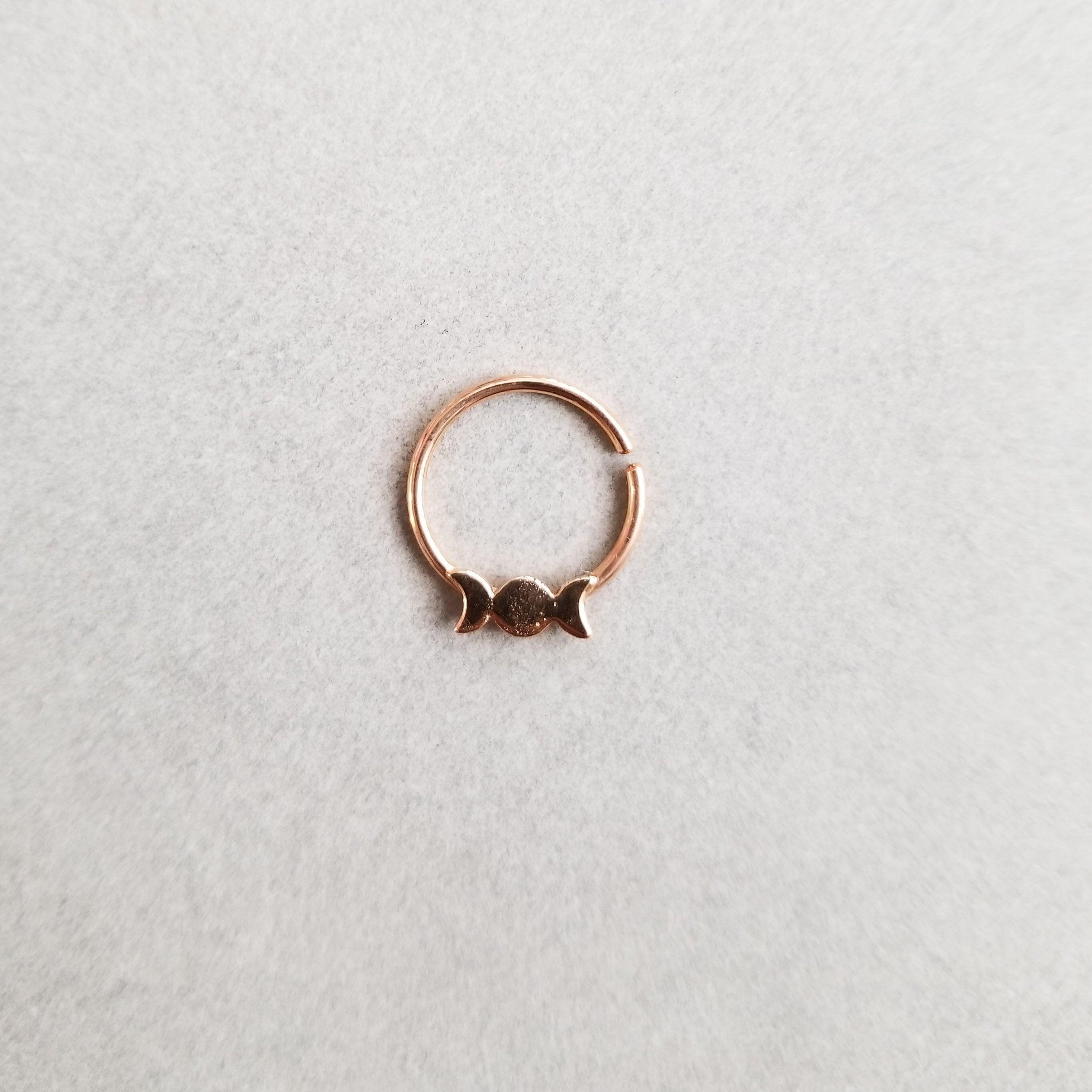 Rose Gold Moon Phase Septum 14K - Inchoo Bijoux
