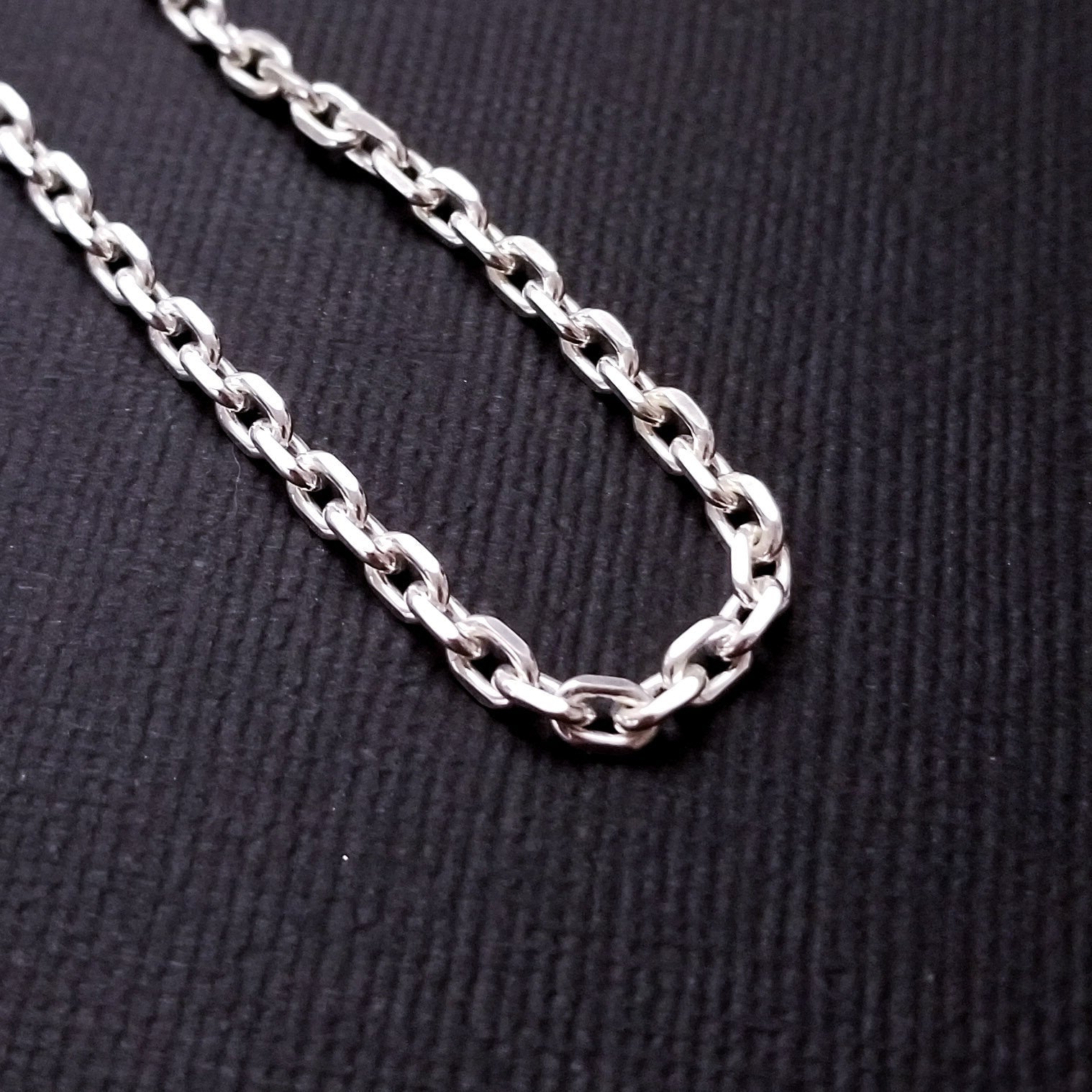Sterling Silver 3.4 mm Heavy Cable Chain - Inchoo Bijoux