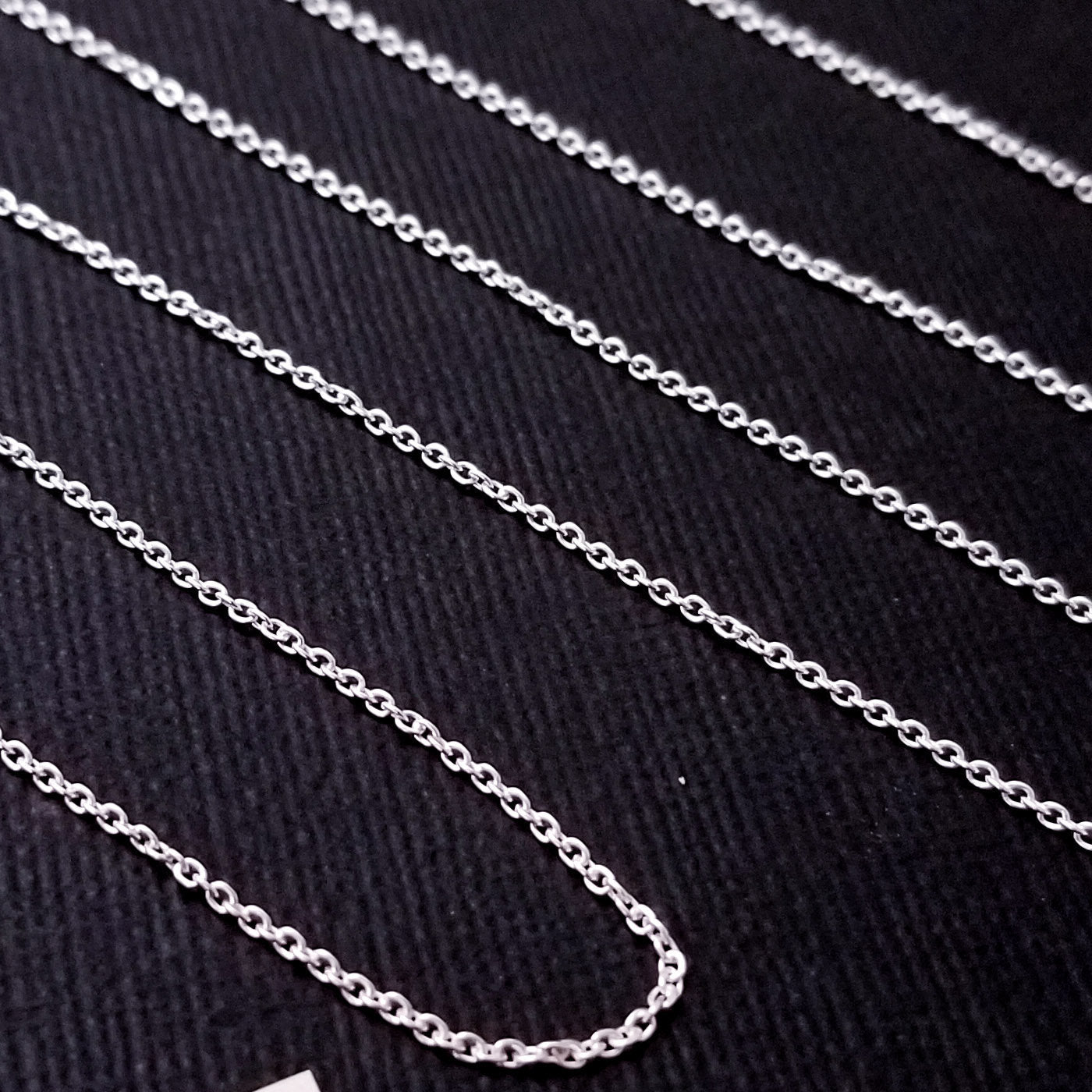 Sterling Silver 1mm Cable Style Chain - Inchoo Bijoux