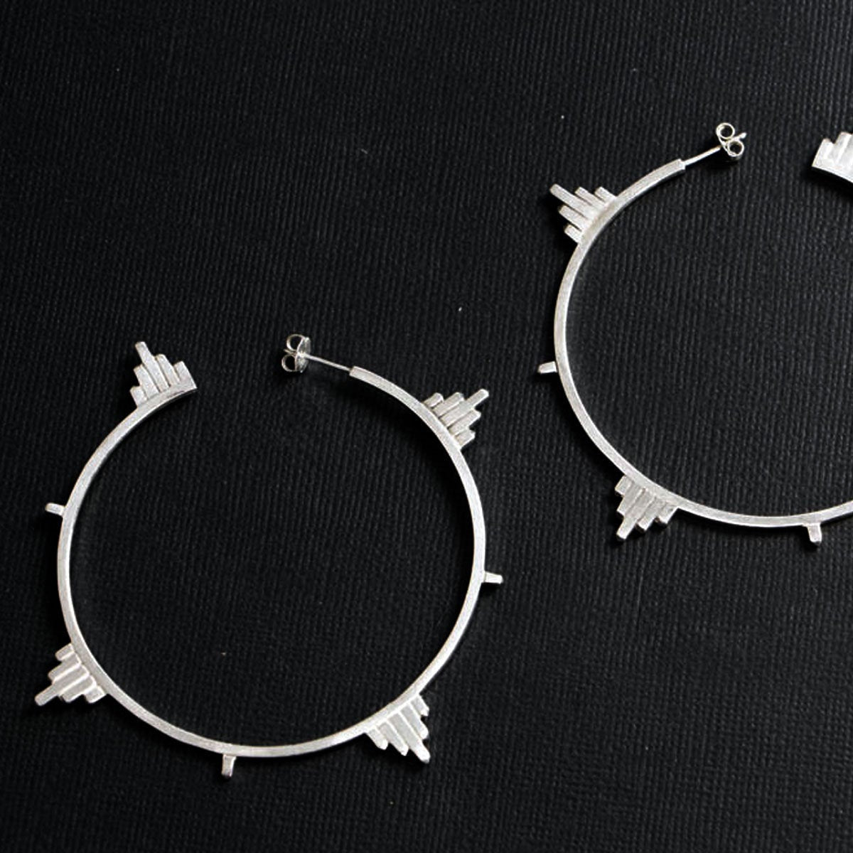 Big Celestial Hoop Architectural Earrings - Inchoo Bijoux