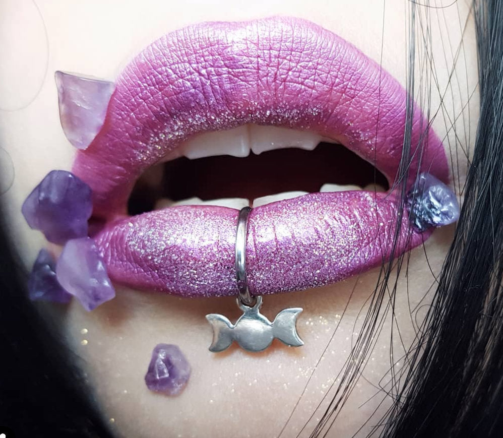 Moon Phase Dangling Lip Ring-Lip Ring-Inchoo Bijoux-Inchoo Bijoux