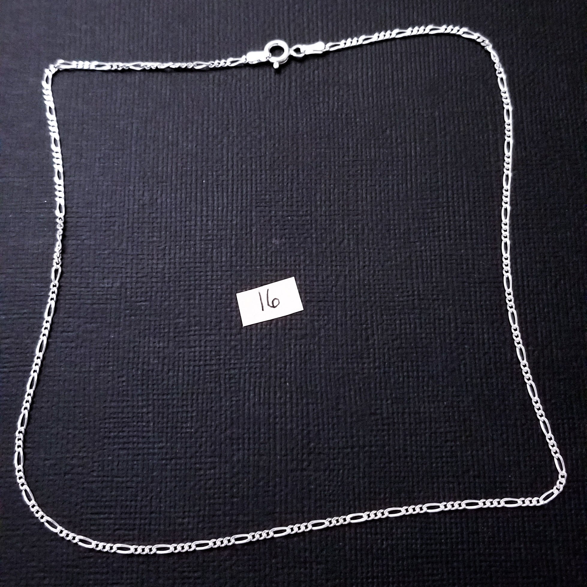 Sterling Silver Figaro 1,8mm Chain - Inchoo Bijoux