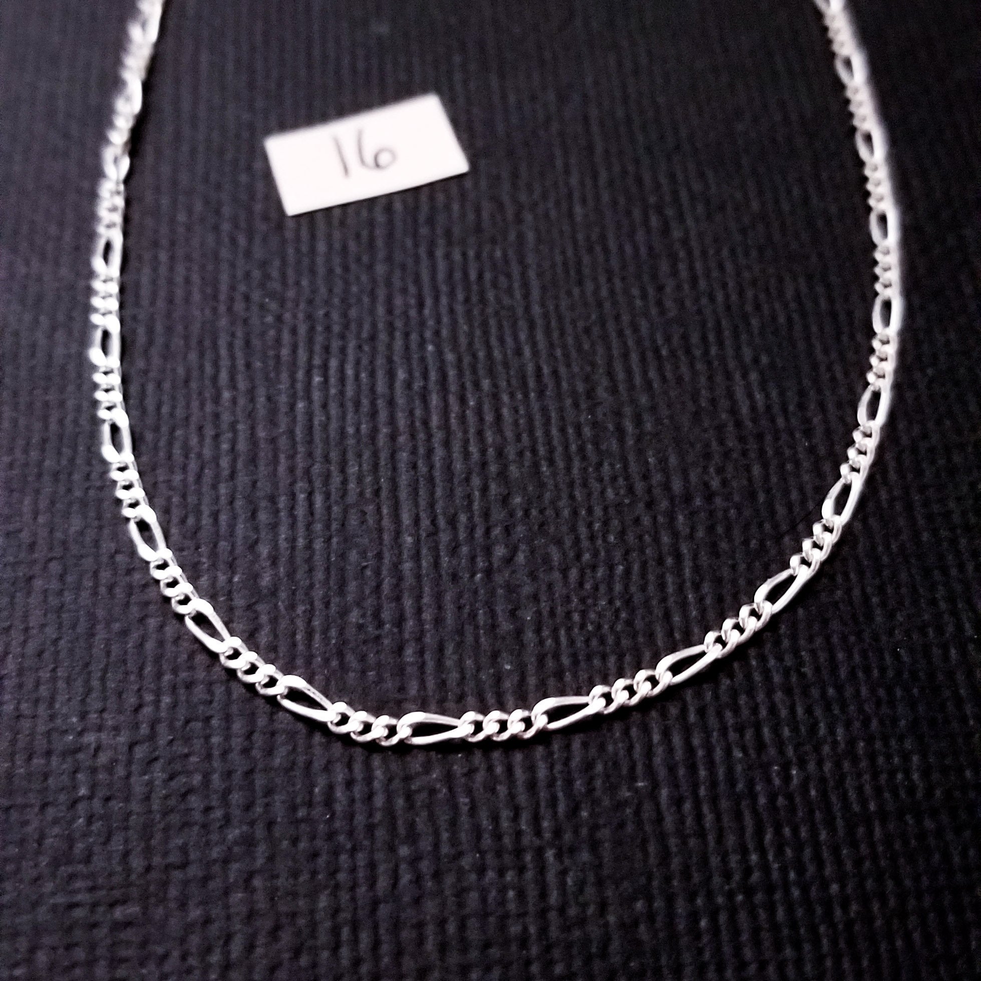 Sterling Silver Figaro 1,8mm Chain - Inchoo Bijoux