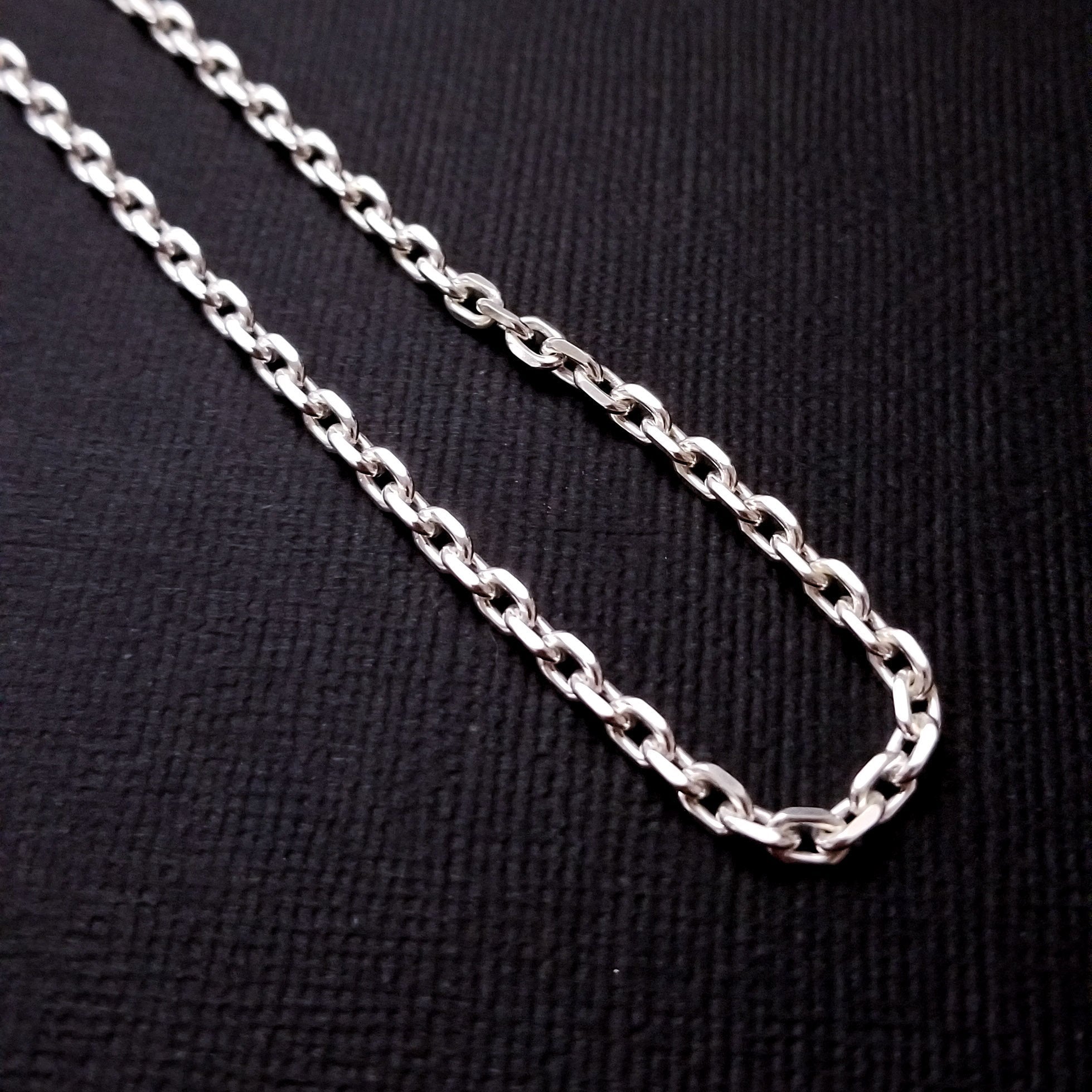 Sterling Silver 3.4 mm Heavy Cable Chain - Inchoo Bijoux