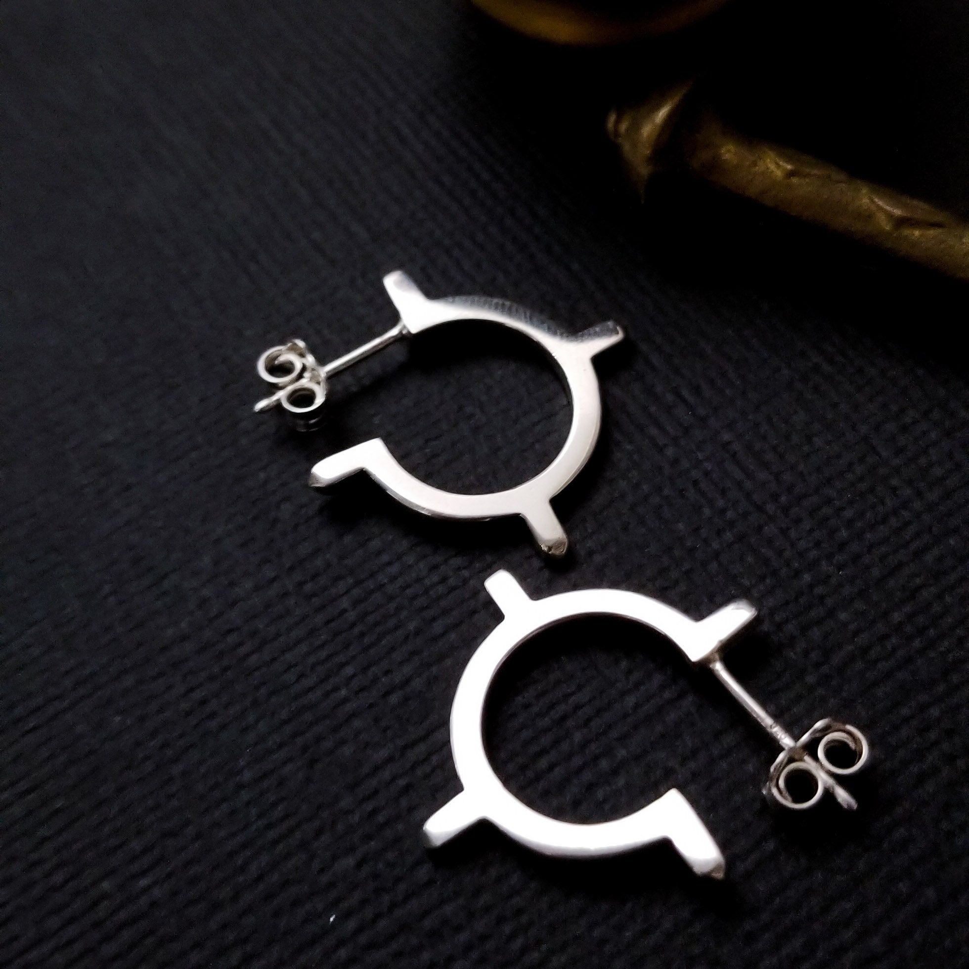 Small Celestial Hoop Earrings - Inchoo Bijoux