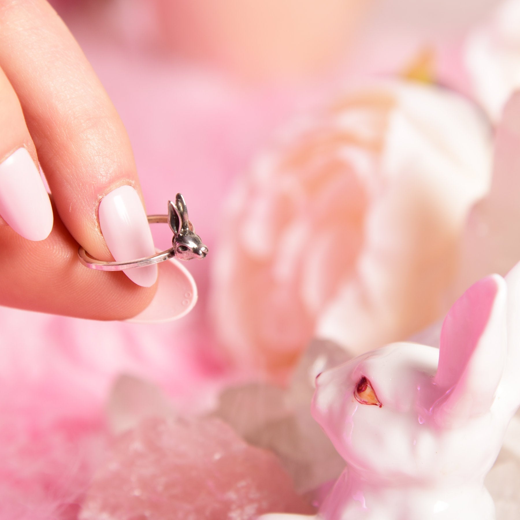 Silver Bunny Ring - Inchoo Bijoux