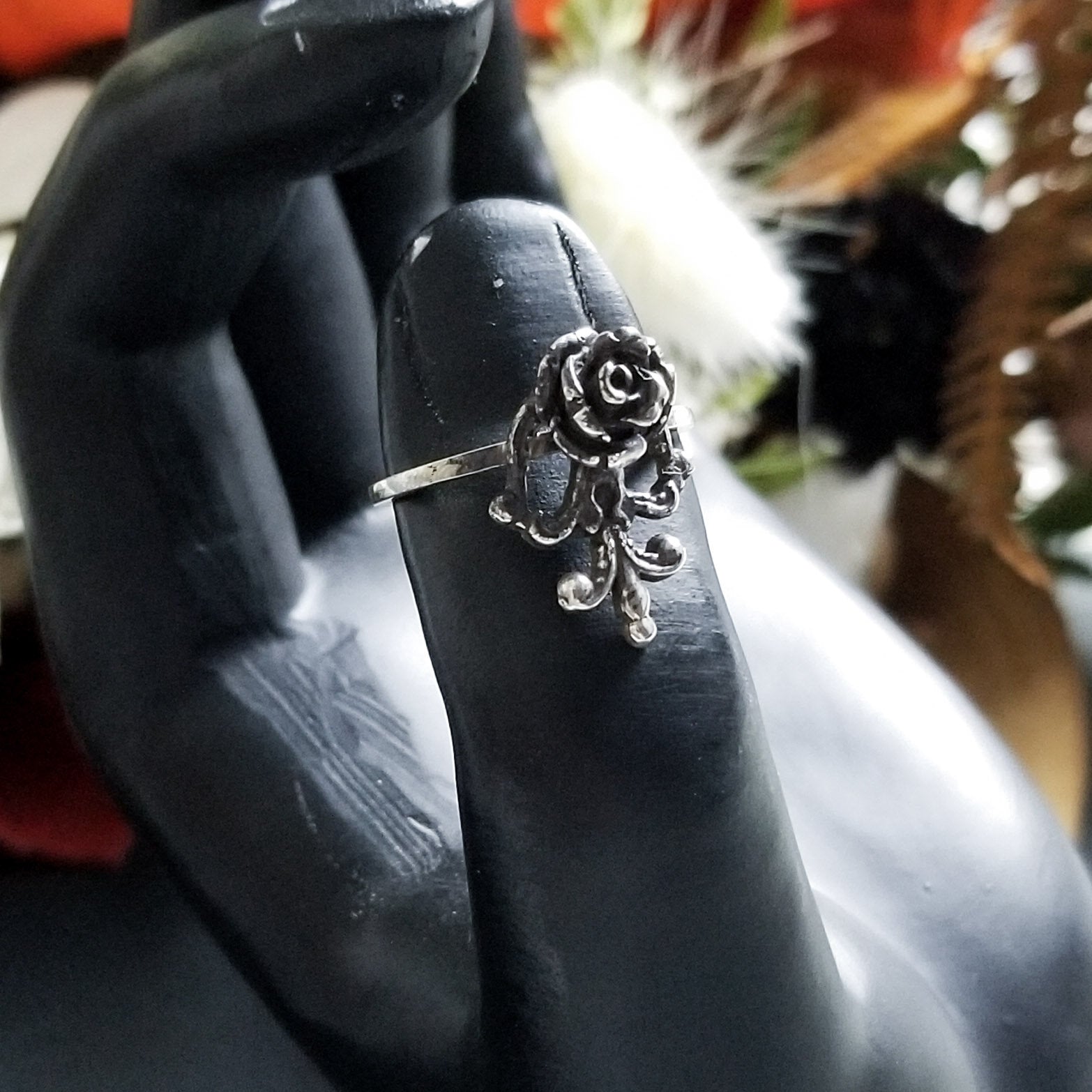 Victorian Rose and Lace Ring-Ring-Inchoo Bijoux-Inchoo Bijoux