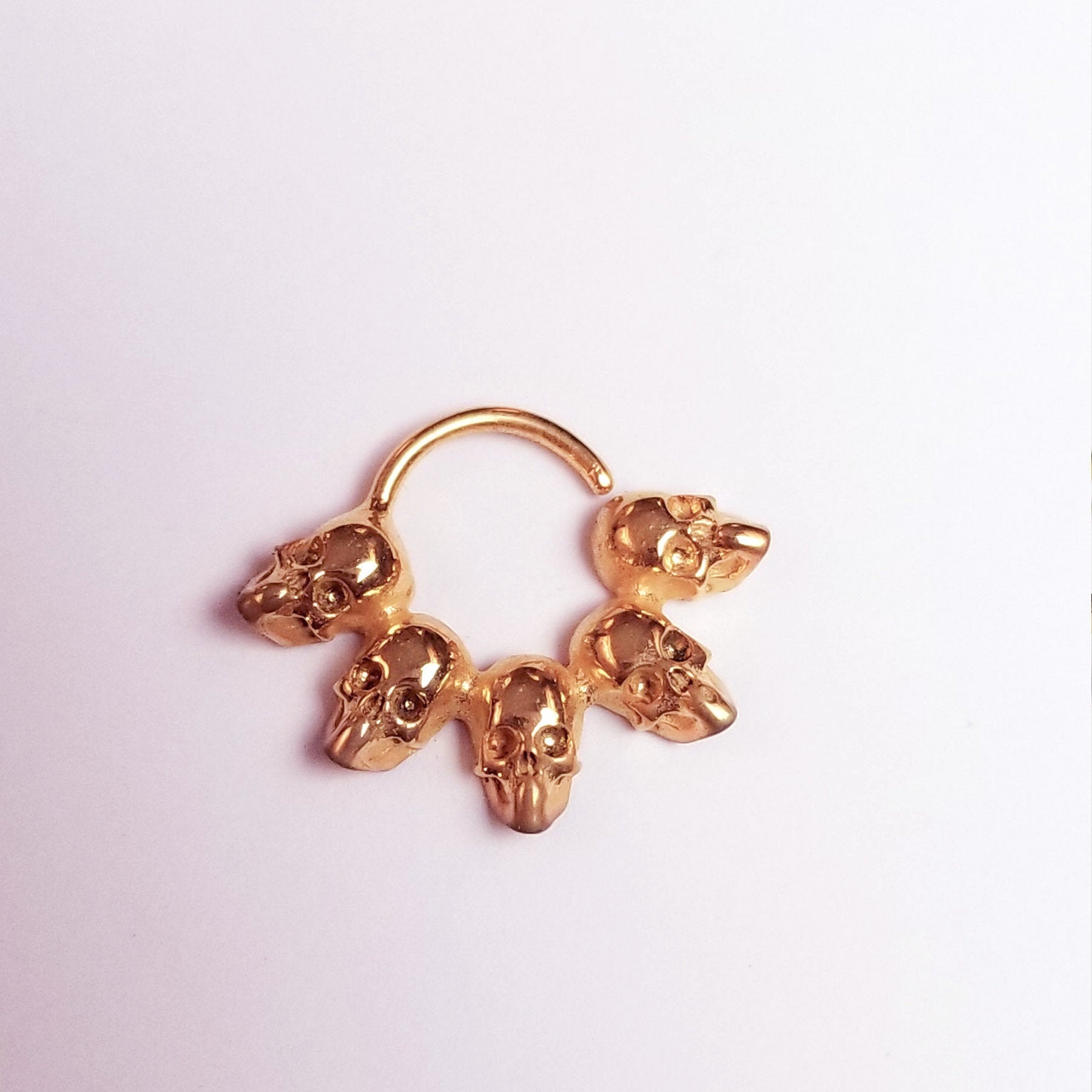 Statement Skull Septum - Gold Options