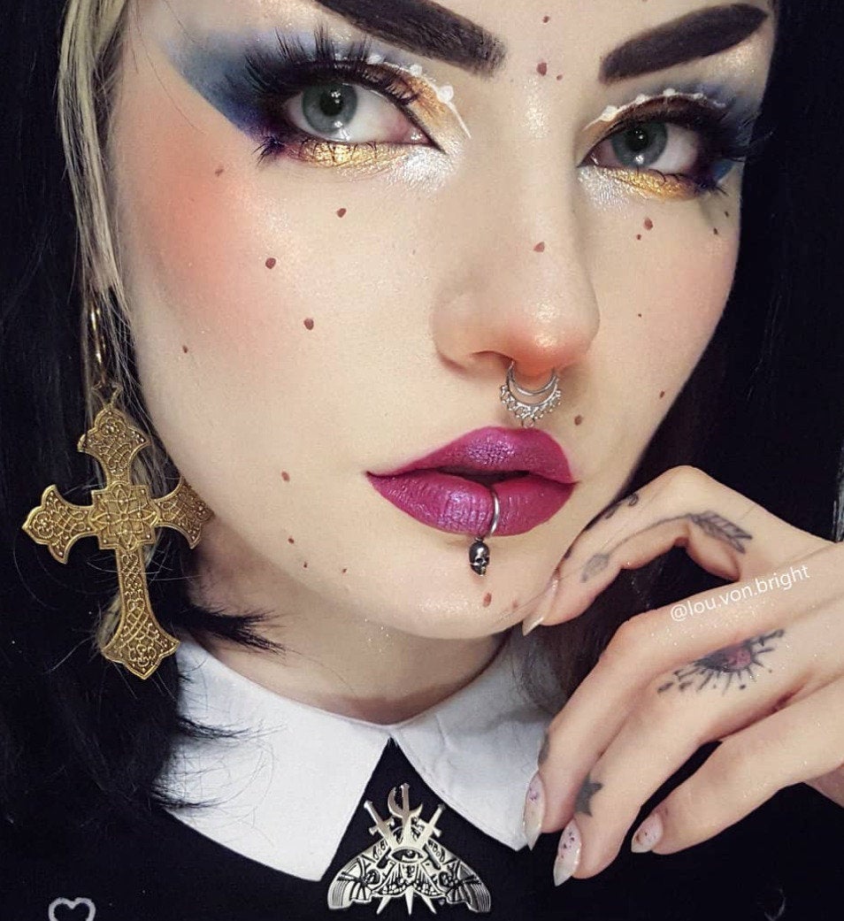 Dangling Skull Fake Lip Ring-Lip Ring-Inchoo Bijoux-Inchoo Bijoux