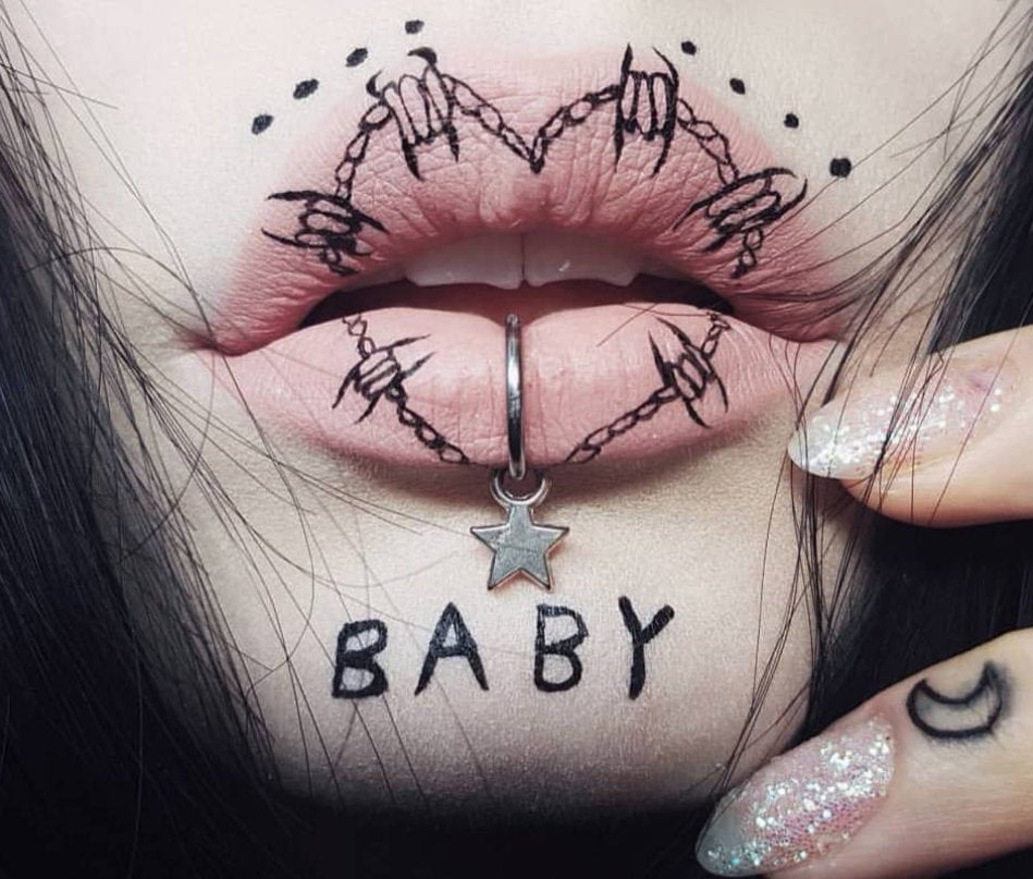 Star Lip Ring, Fake Lip Ring - Inchoo Bijoux