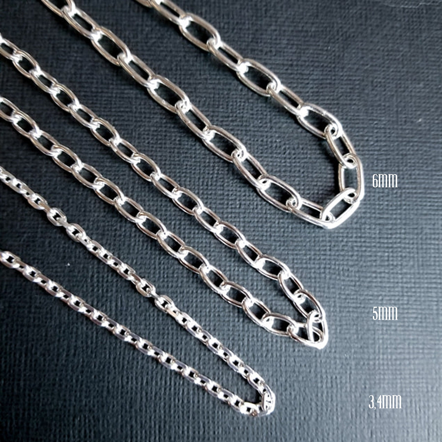 Massive Sterling Silver 5mm Cable Chain - Inchoo Bijoux