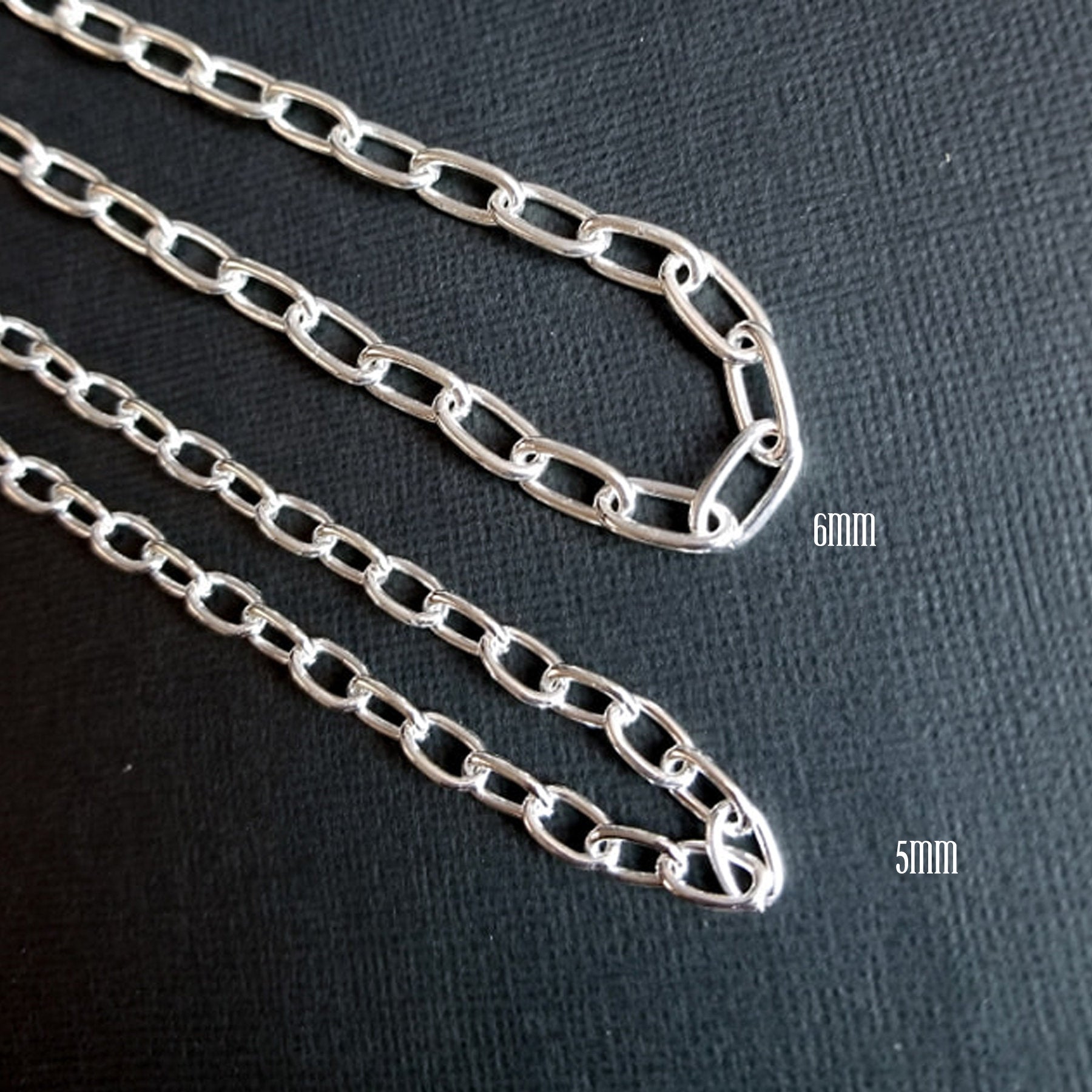 Massive Sterling Silver 6mm Cable Chain - Inchoo Bijoux