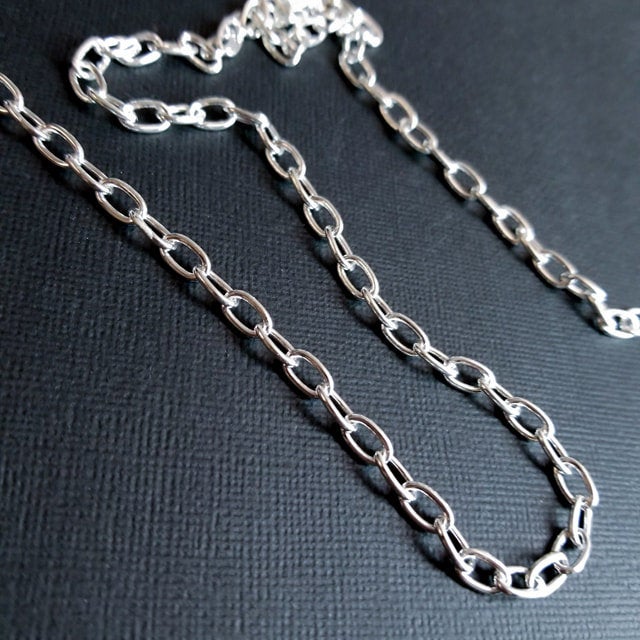 Massive Sterling Silver 5mm Cable Chain - Inchoo Bijoux