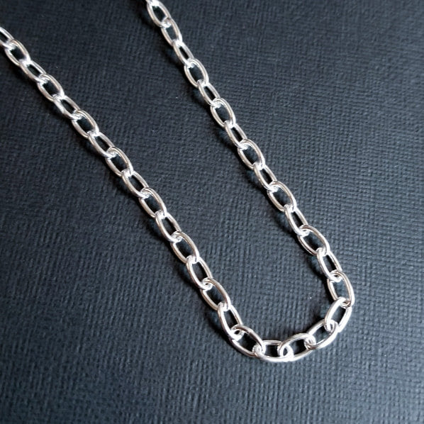 Massive Sterling Silver 5mm Cable Chain - Inchoo Bijoux