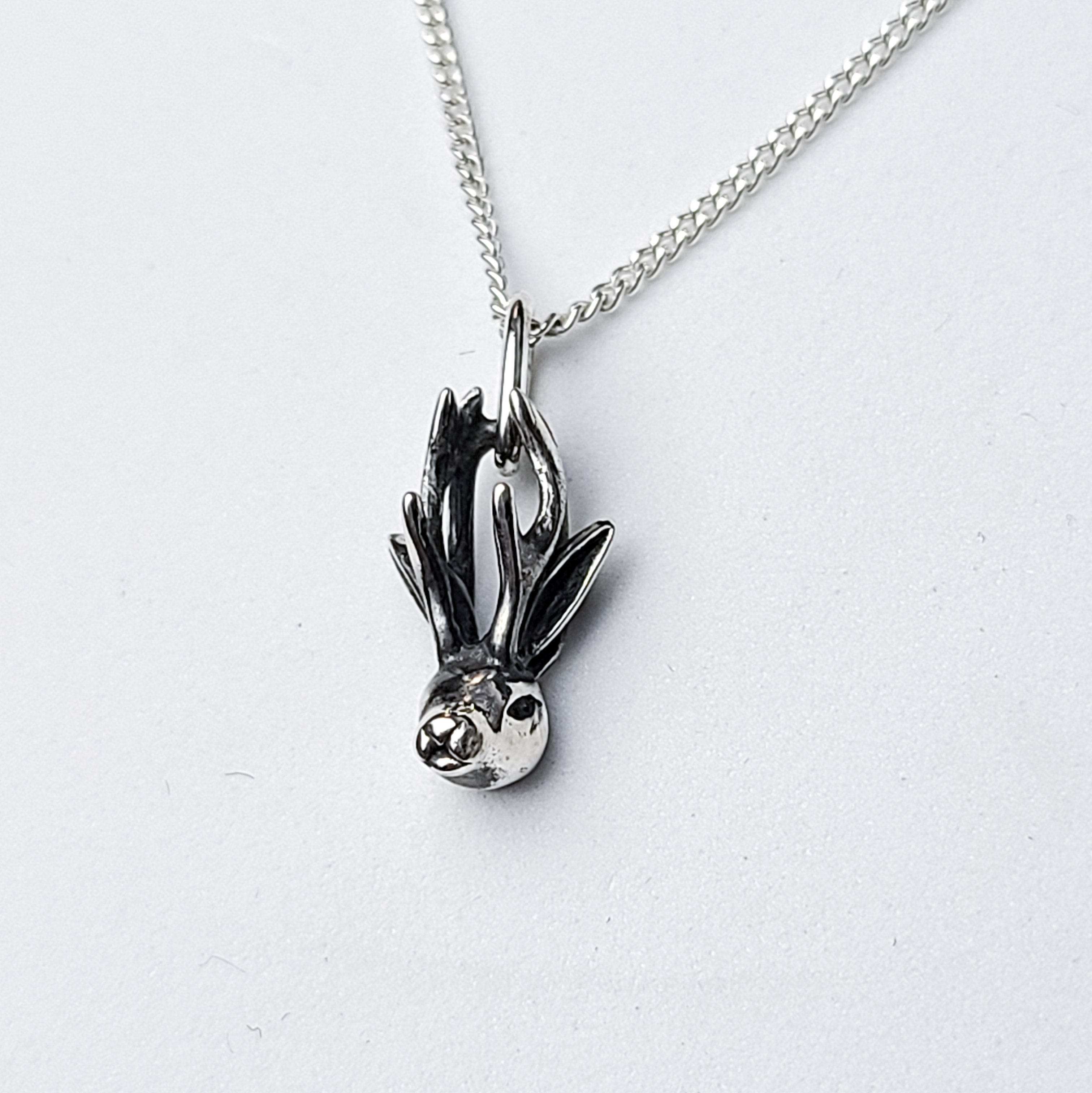 Silver Jackalope Pendant - Inchoo Bijoux