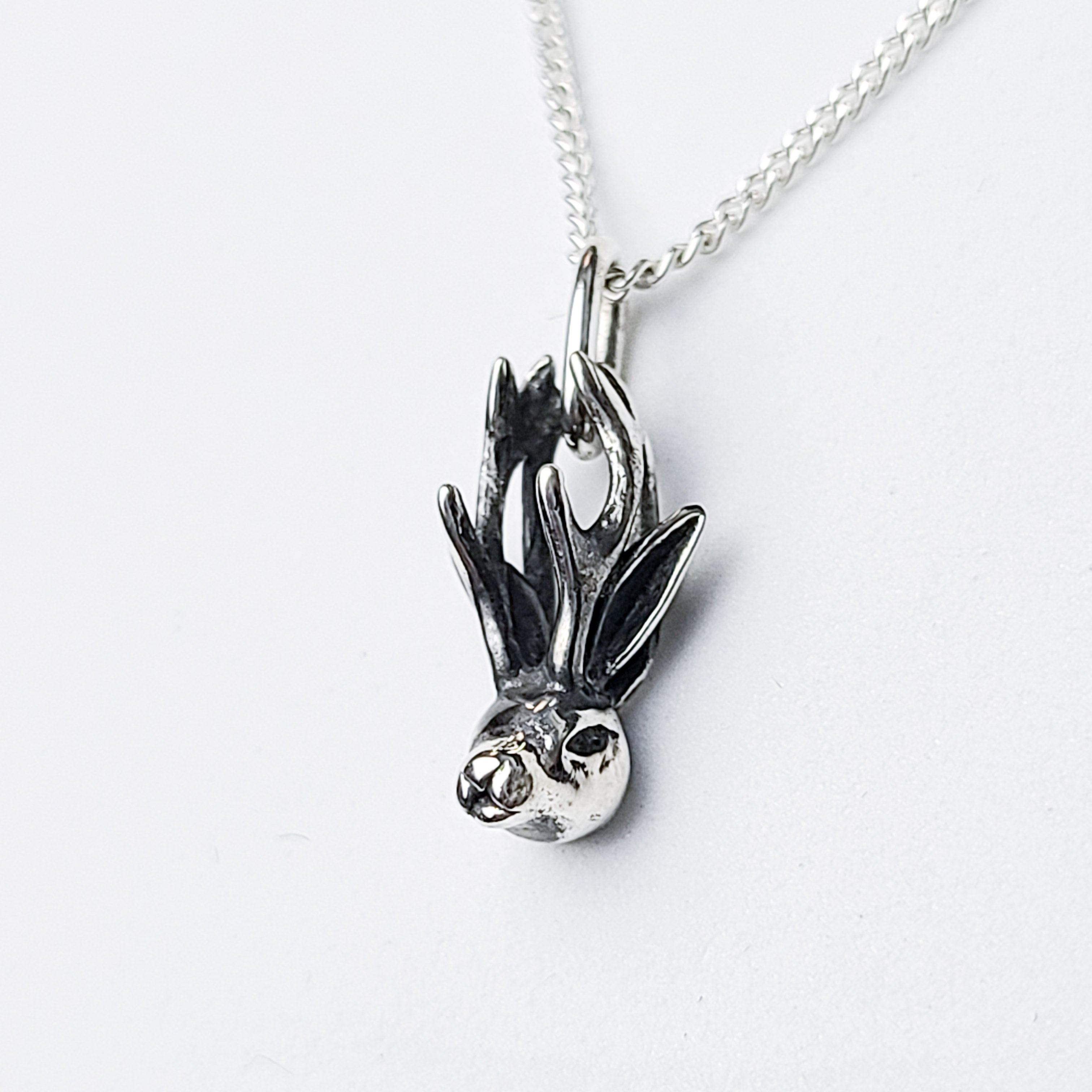Silver Jackalope Pendant - Inchoo Bijoux