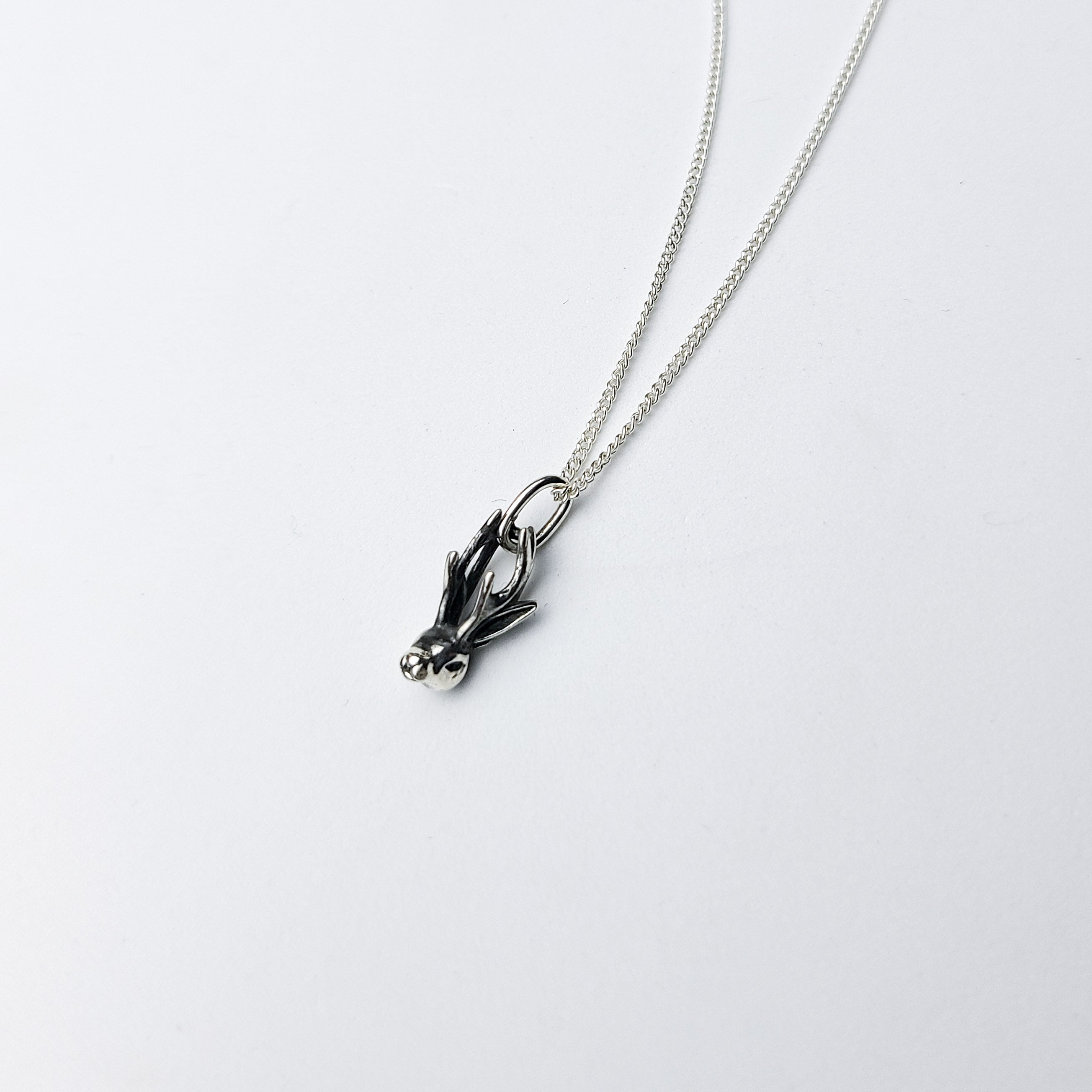 Silver Jackalope Pendant - Inchoo Bijoux
