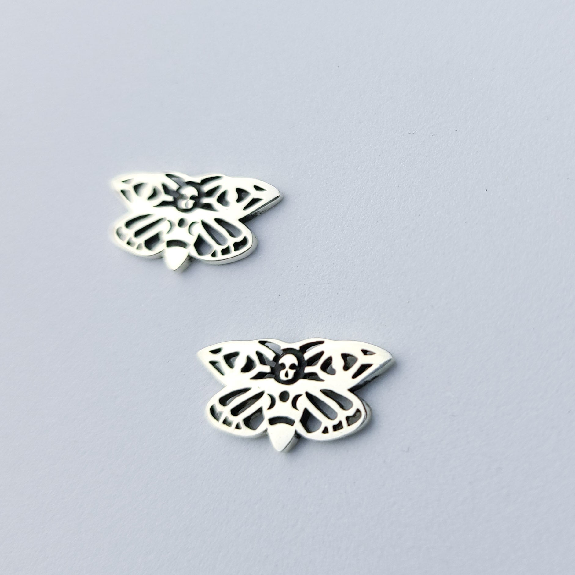 Small Moth Earrings