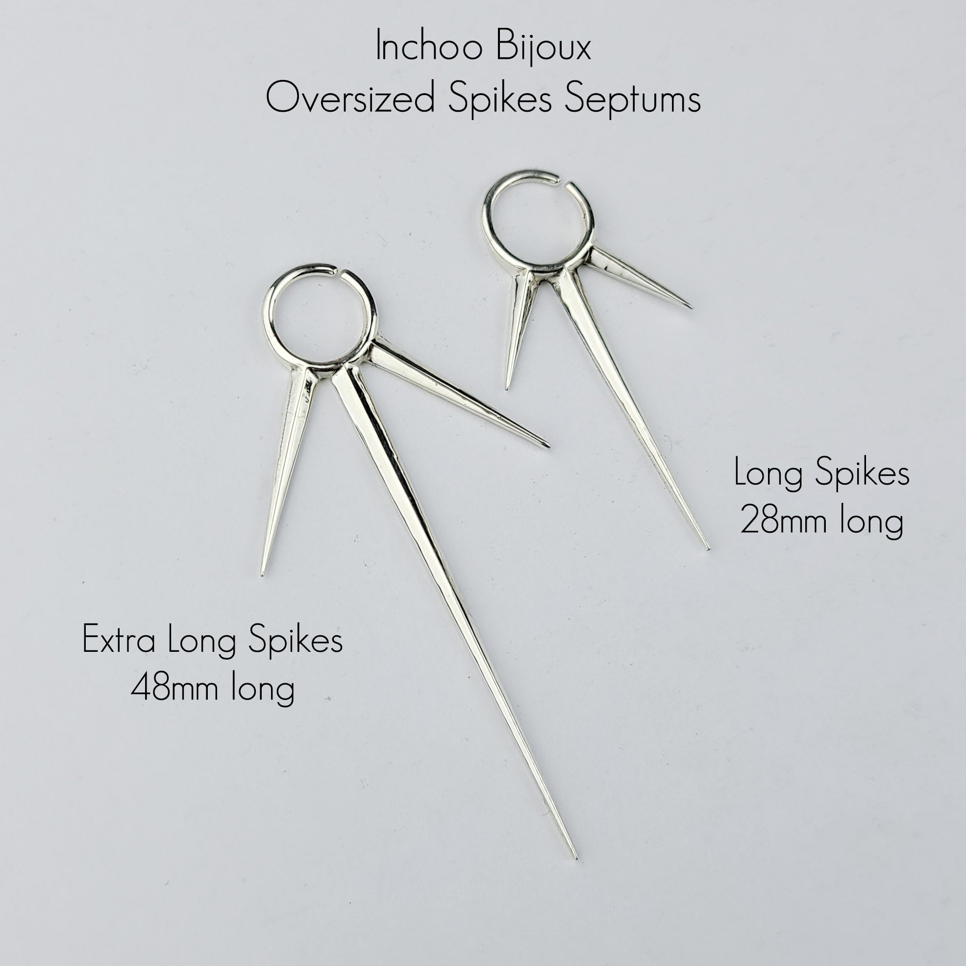 Extra Long Spike Septum Piercing - Gold Options