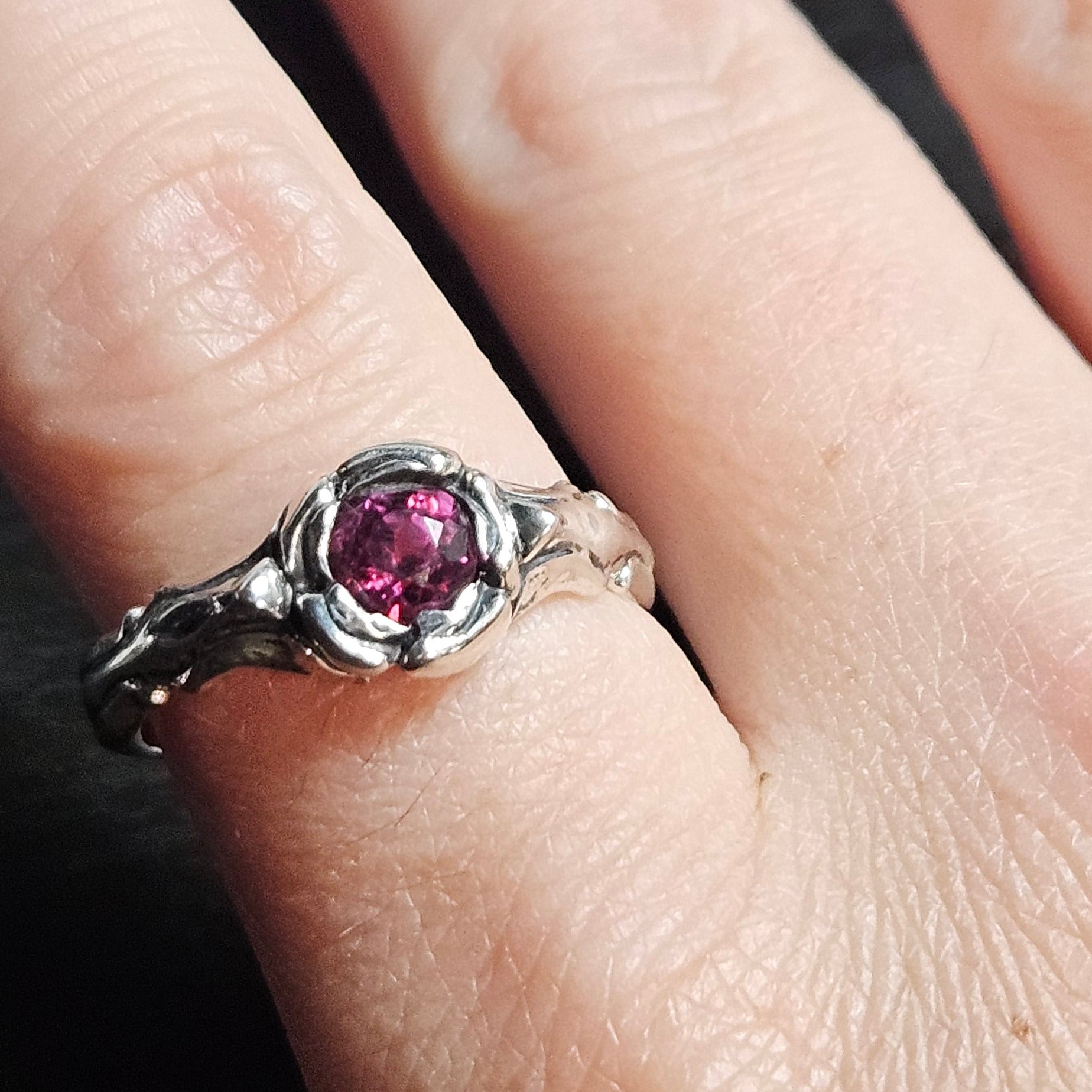 Bague - Grenat Rhondolite