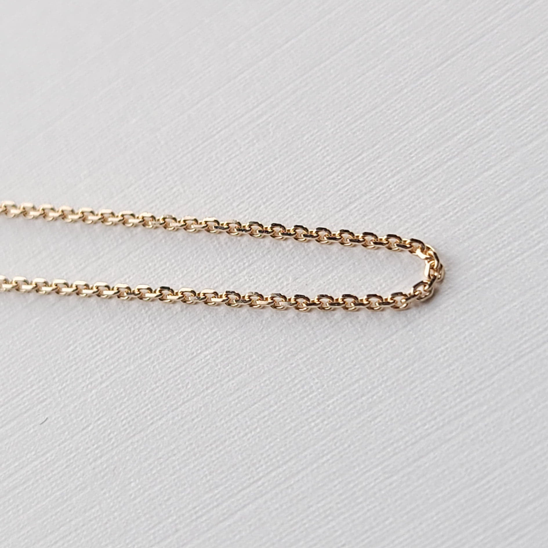 Rose Gold Chisel Cable Chain 10K - 14K