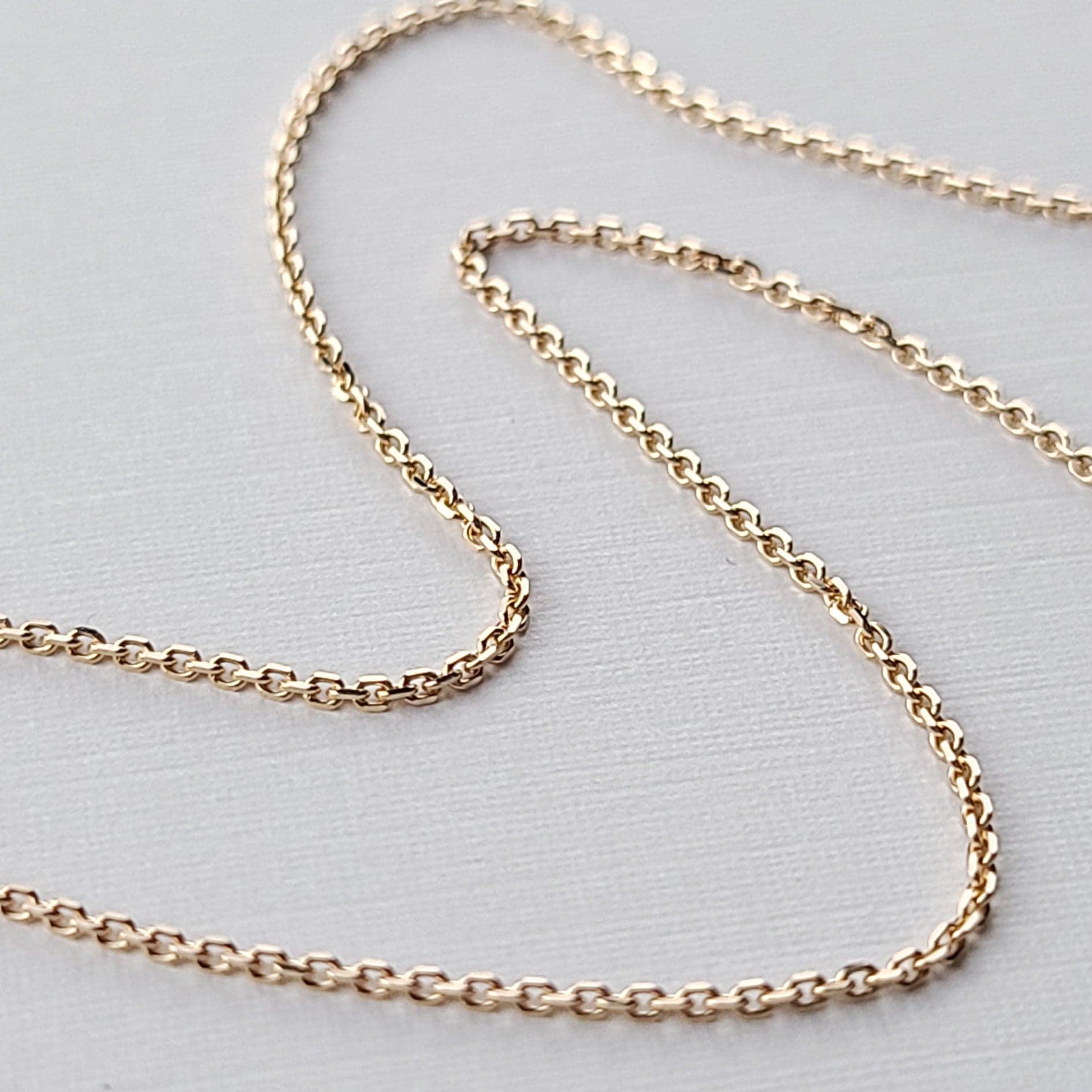 Rose Gold Chisel Cable Chain 10K - 14K