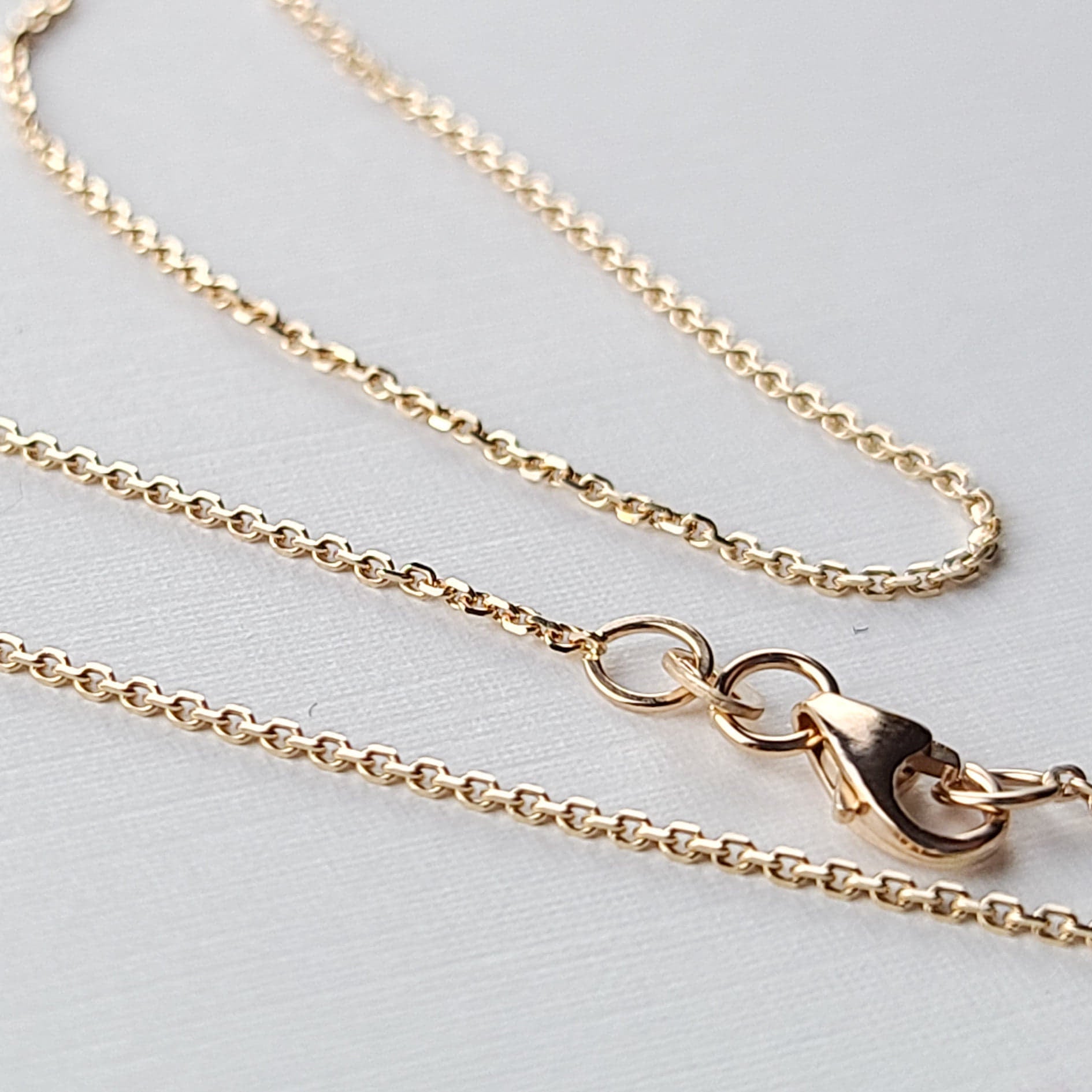 Rose Gold Chisel Cable Chain 10K - 14K
