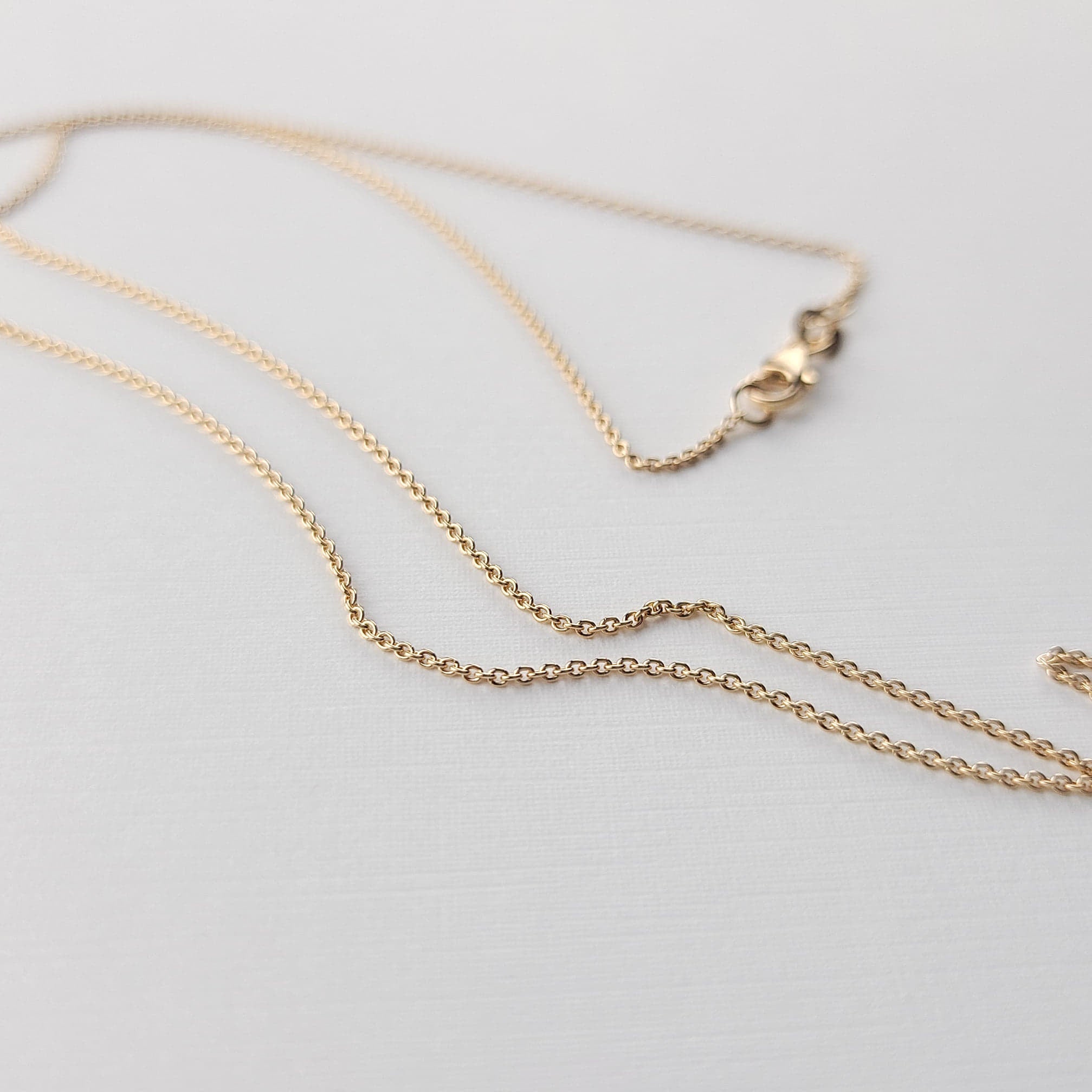 Thin Rose Gold Cable Chain 10K - 14K