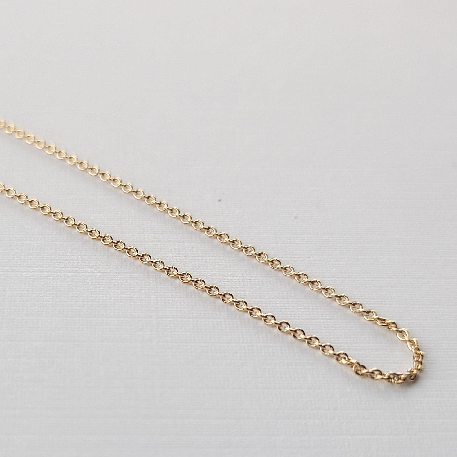 Thin Rose Gold Cable Chain 10K - 14K