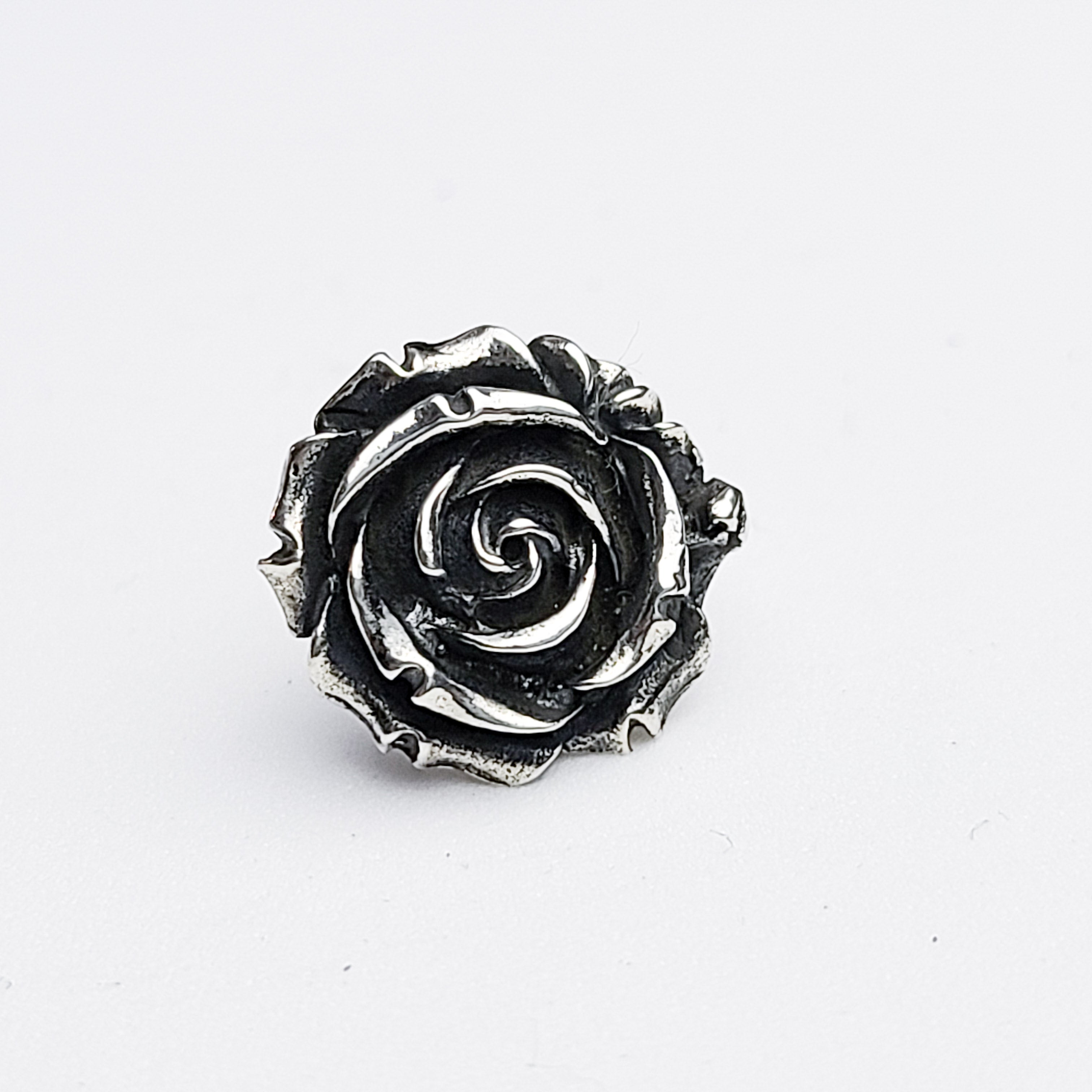 Silver Rose Lapel Pin - Inchoo Bijoux