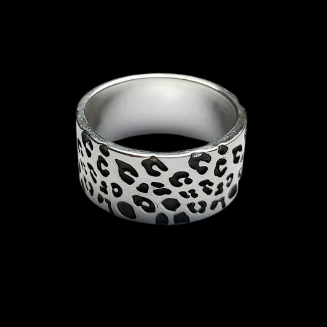 10mm Wide Leopard Print Ring - Inchoo Bijoux