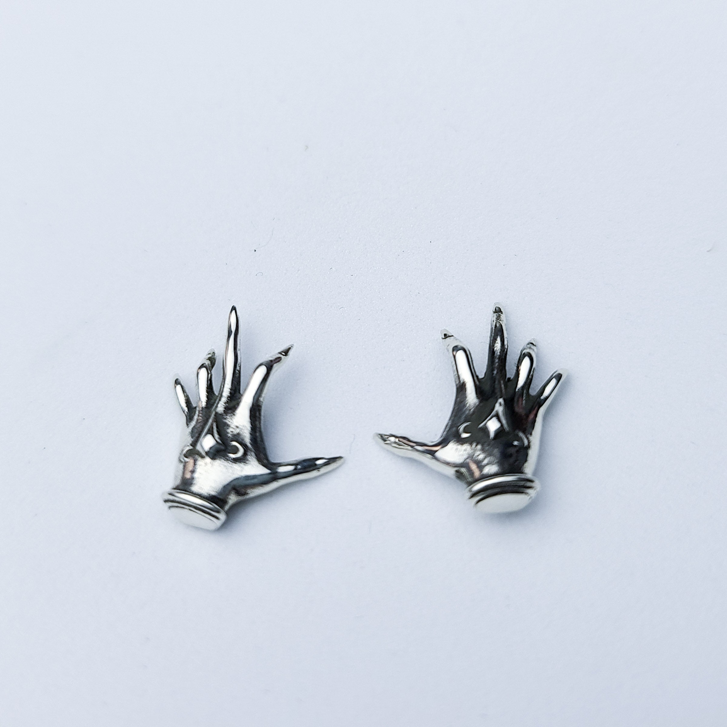 Palmistry Hands Stud Post Earrings - Inchoo Bijoux